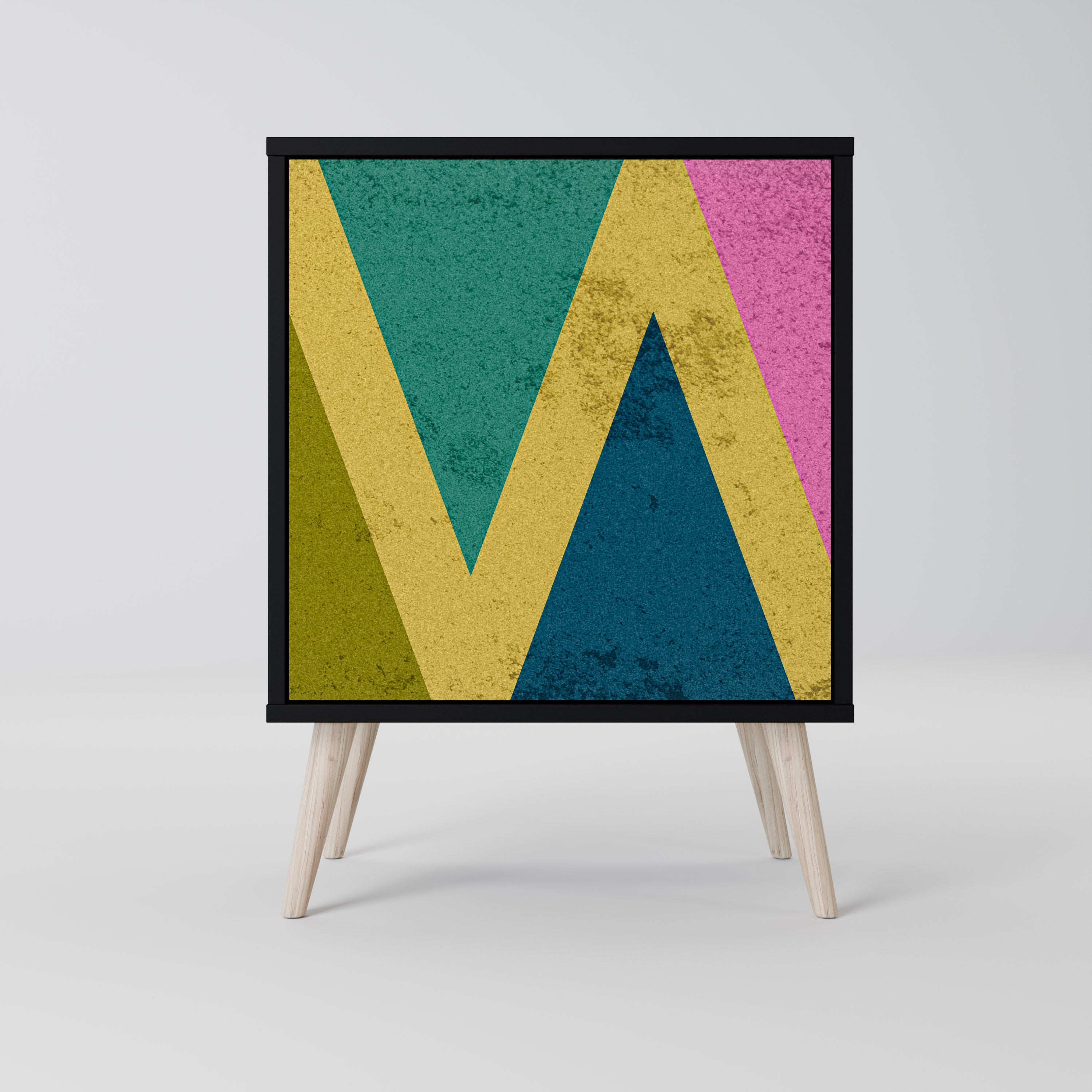 COLORFUL TRIANGLES Komoda 1-drzwiowa korpus Czarny