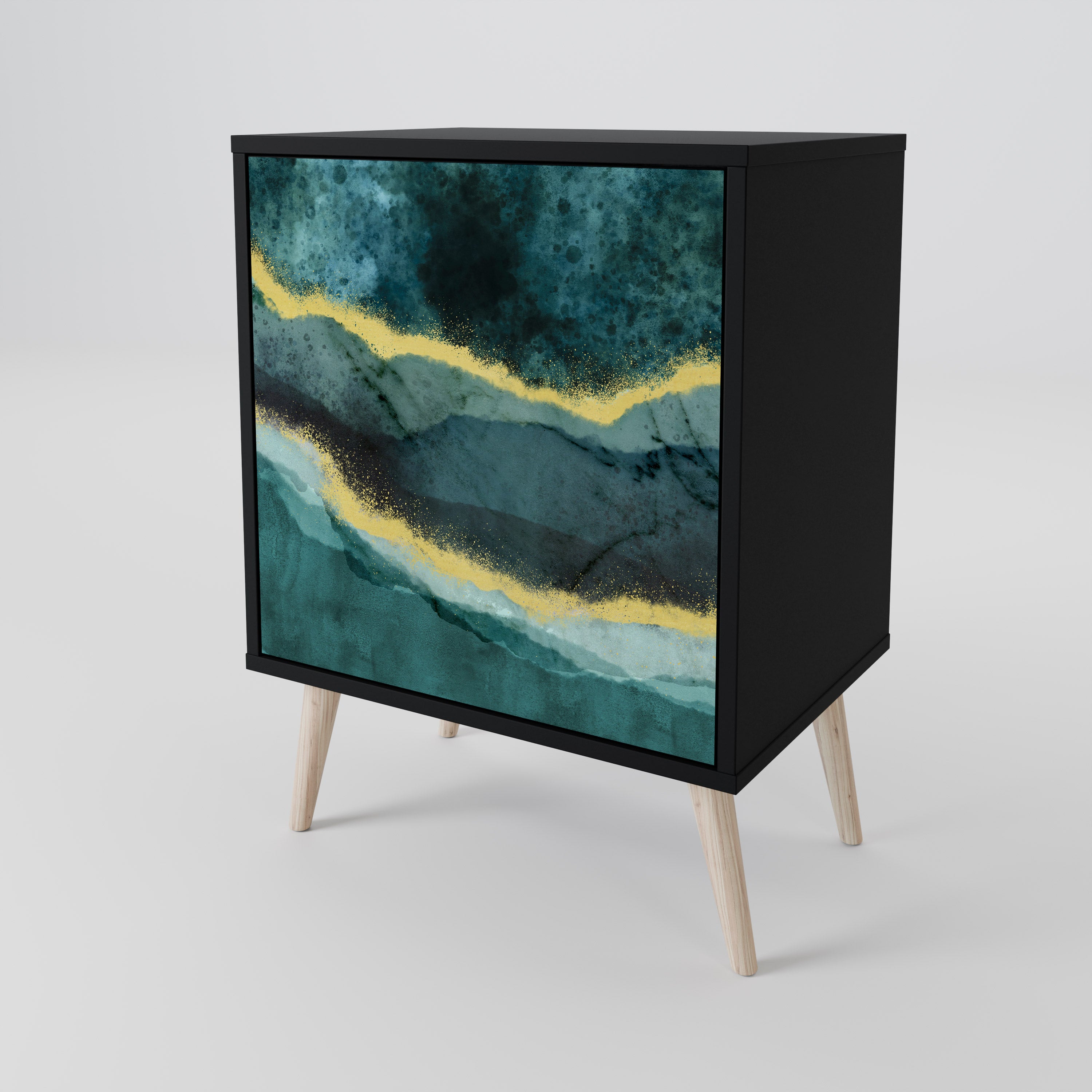 GOLDRUSH ODYSSEY Komoda 1-drzwiowa korpus Czarny