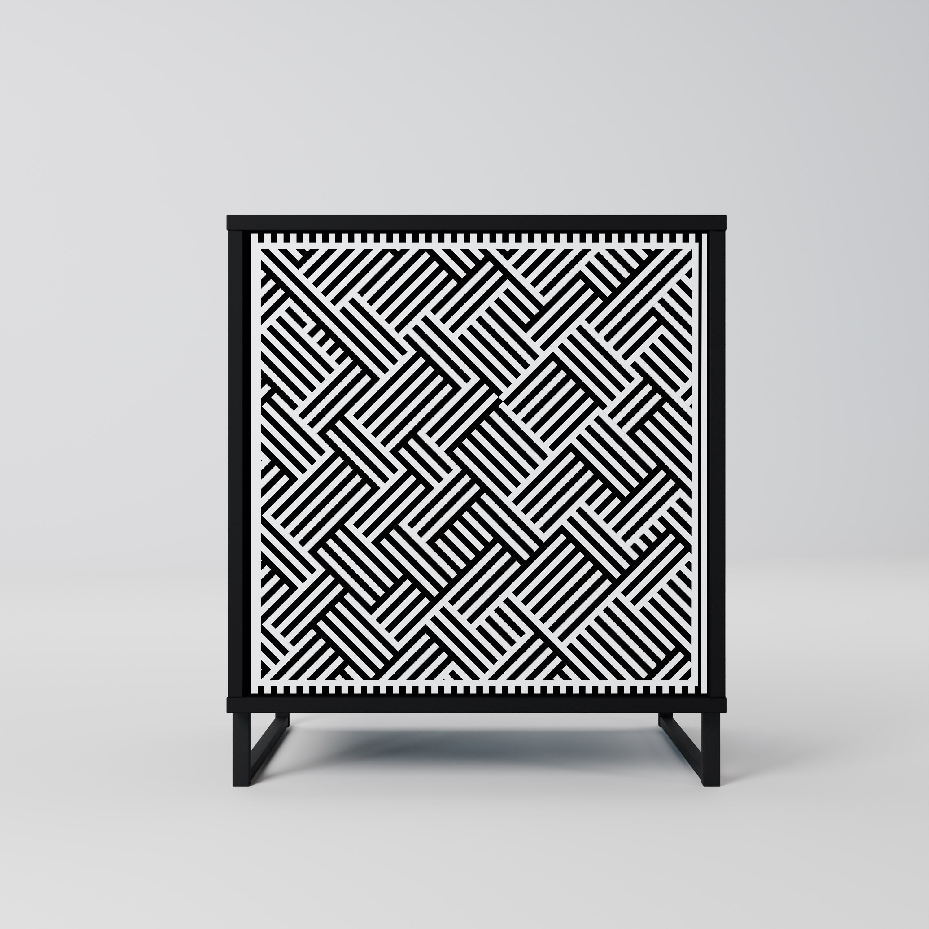 TEMPORARY SEQUENCE Komoda 1-drzwiowa korpus Czarny