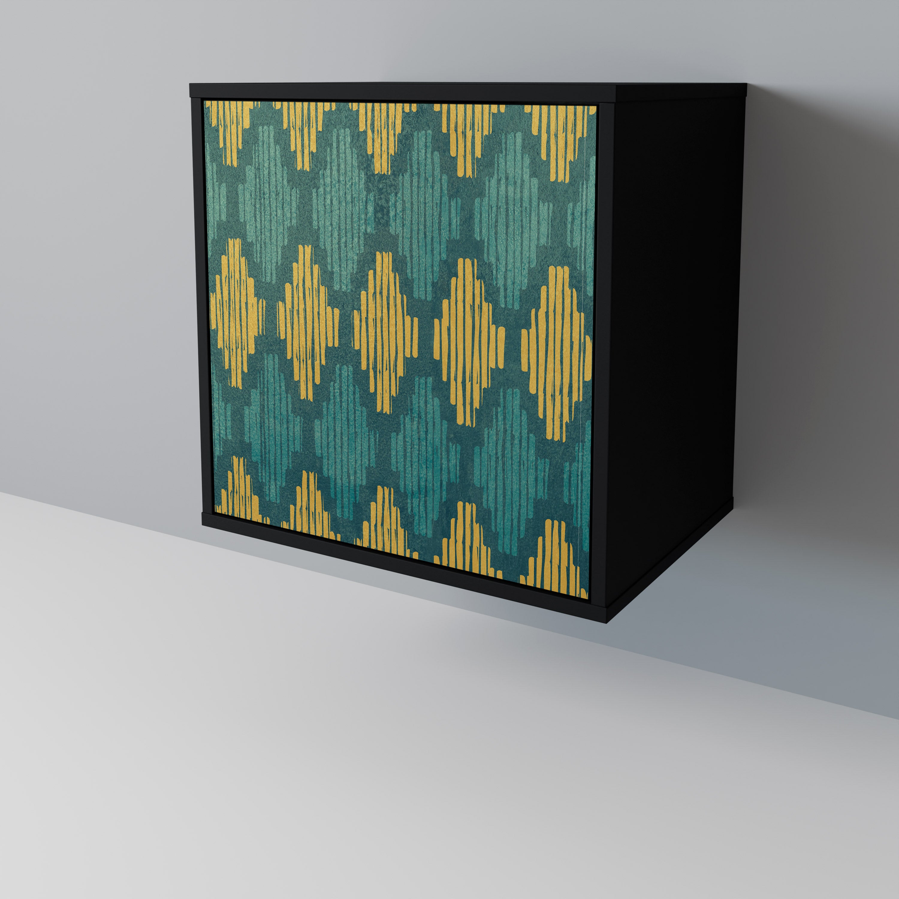 POLYGONS Komoda 1-drzwiowa korpus Czarny