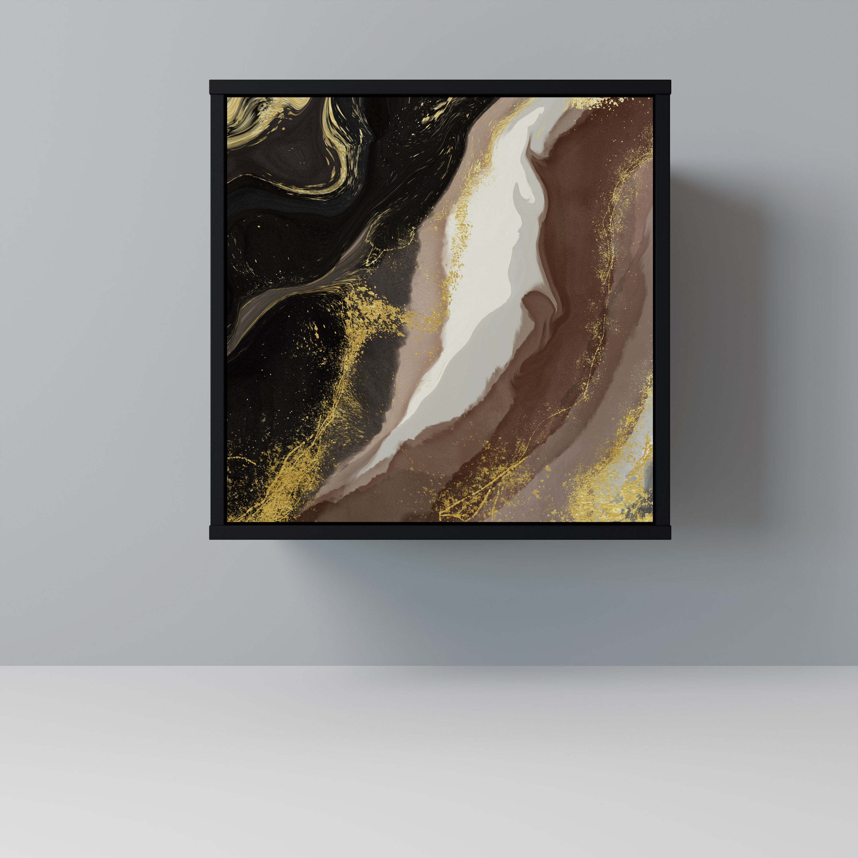 GOLD DUST Komoda 1-drzwiowa korpus Czarny