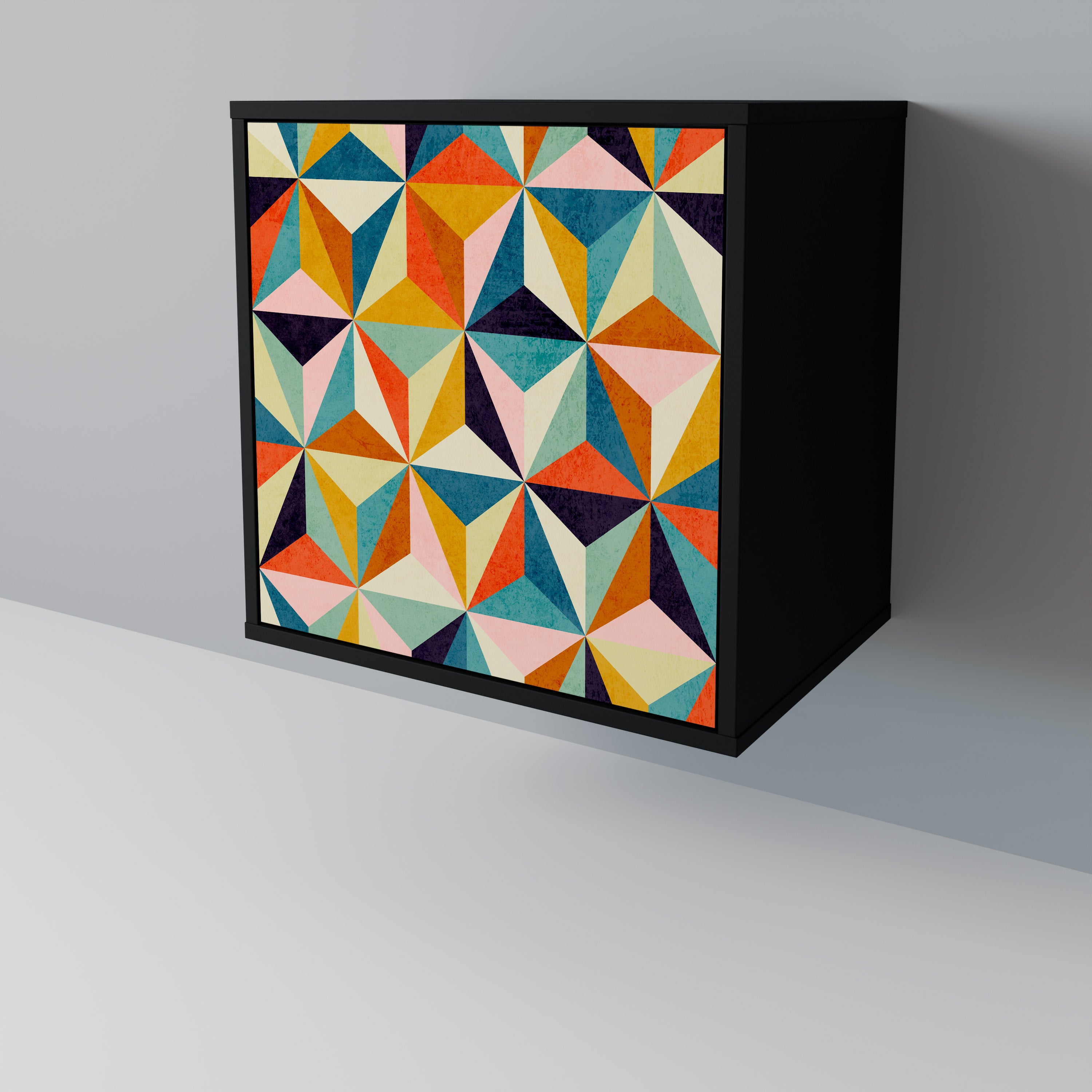 TESSELATE TREASURES Komoda 1-drzwiowa korpus Czarny