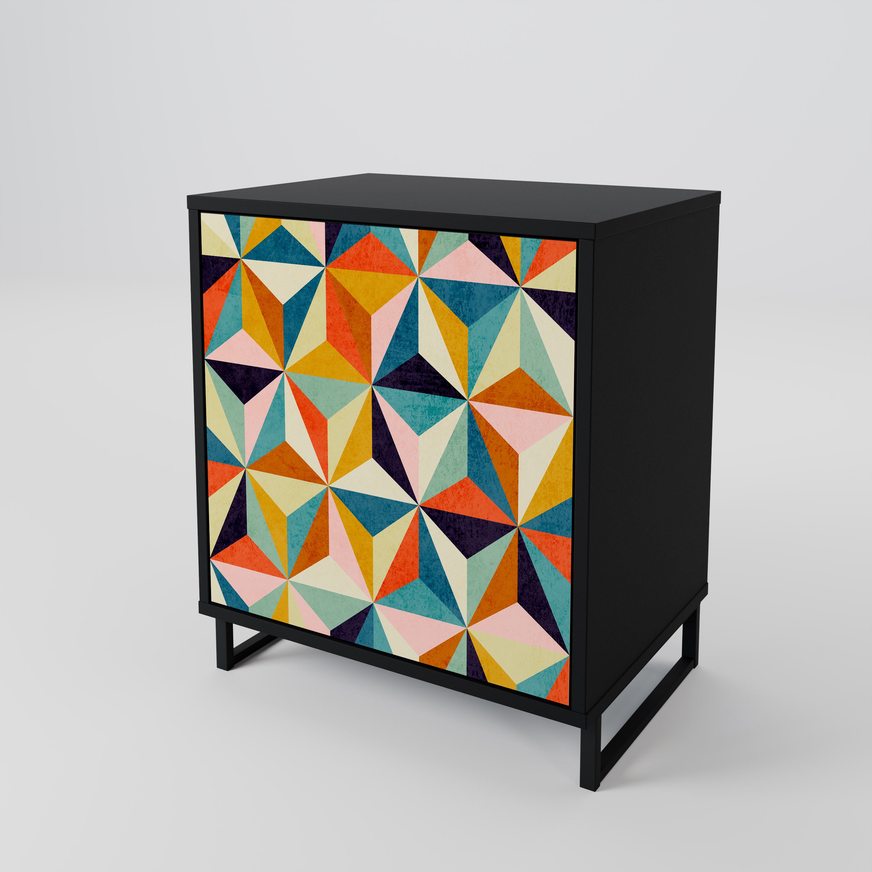 TESSELATE TREASURES Komoda 1-drzwiowa korpus Czarny