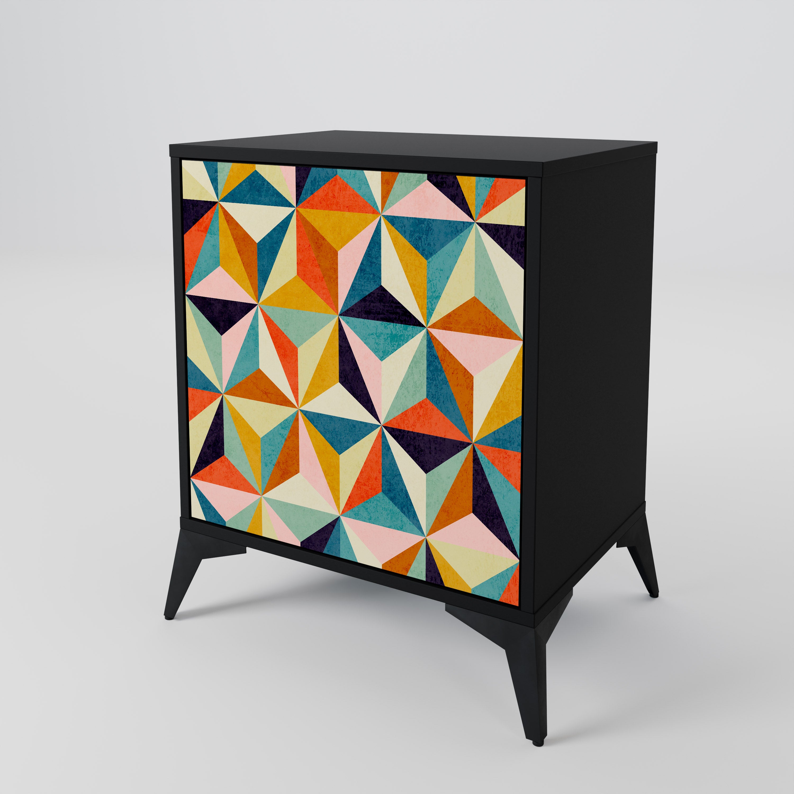 TESSELATE TREASURES Komoda 1-drzwiowa korpus Czarny