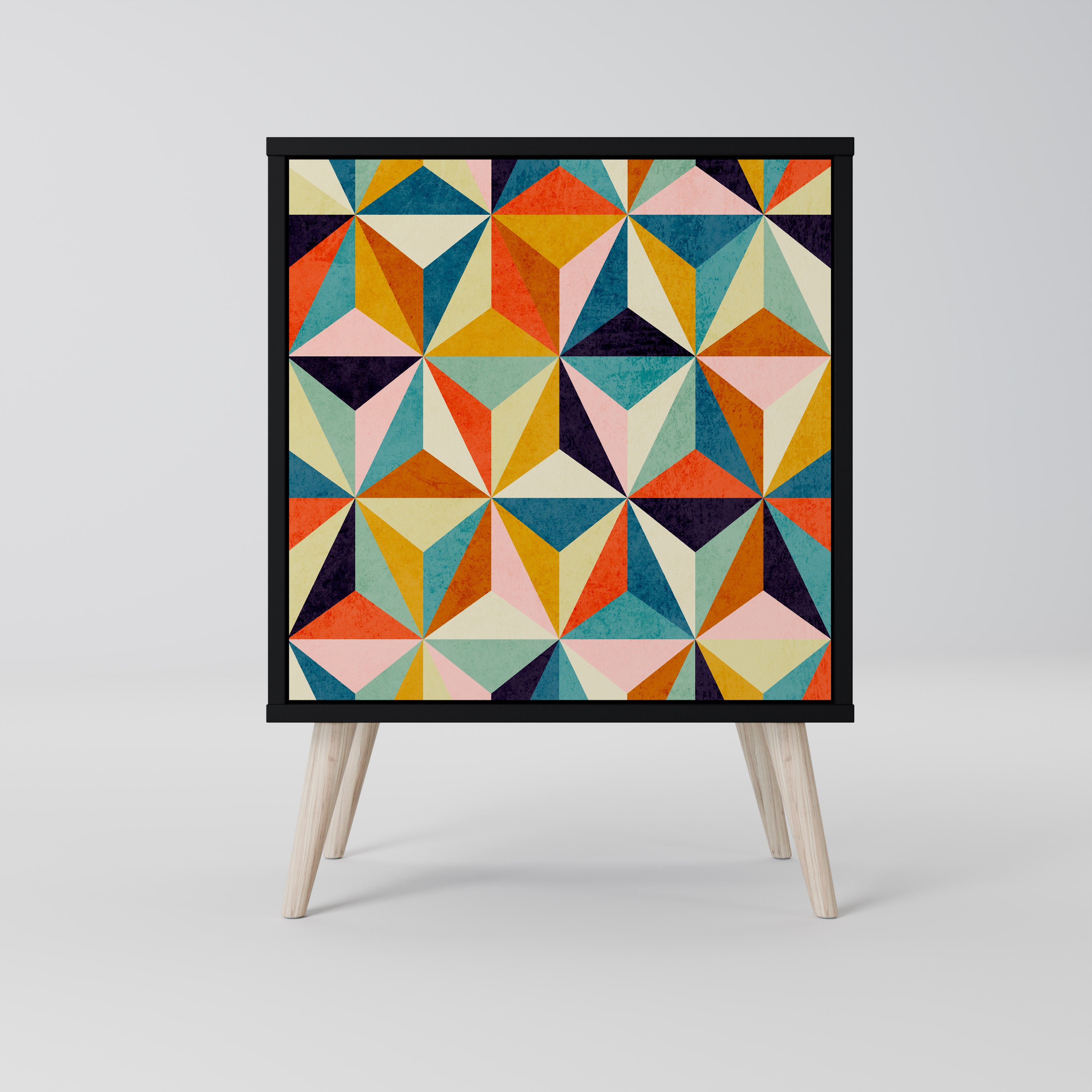 TESSELATE TREASURES Komoda 1-drzwiowa korpus Czarny