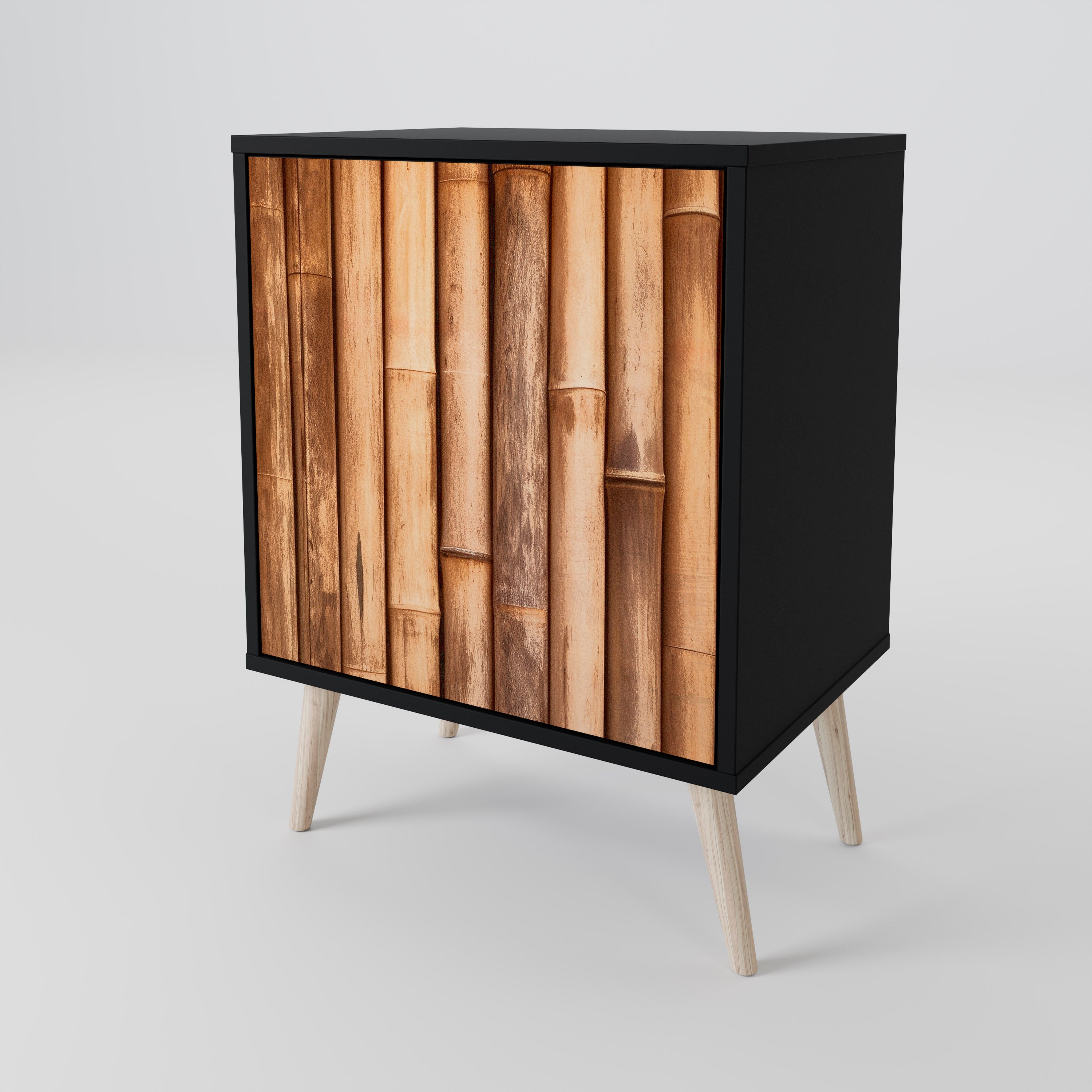NATURAL WOOD Komoda 1-drzwiowa korpus Czarny