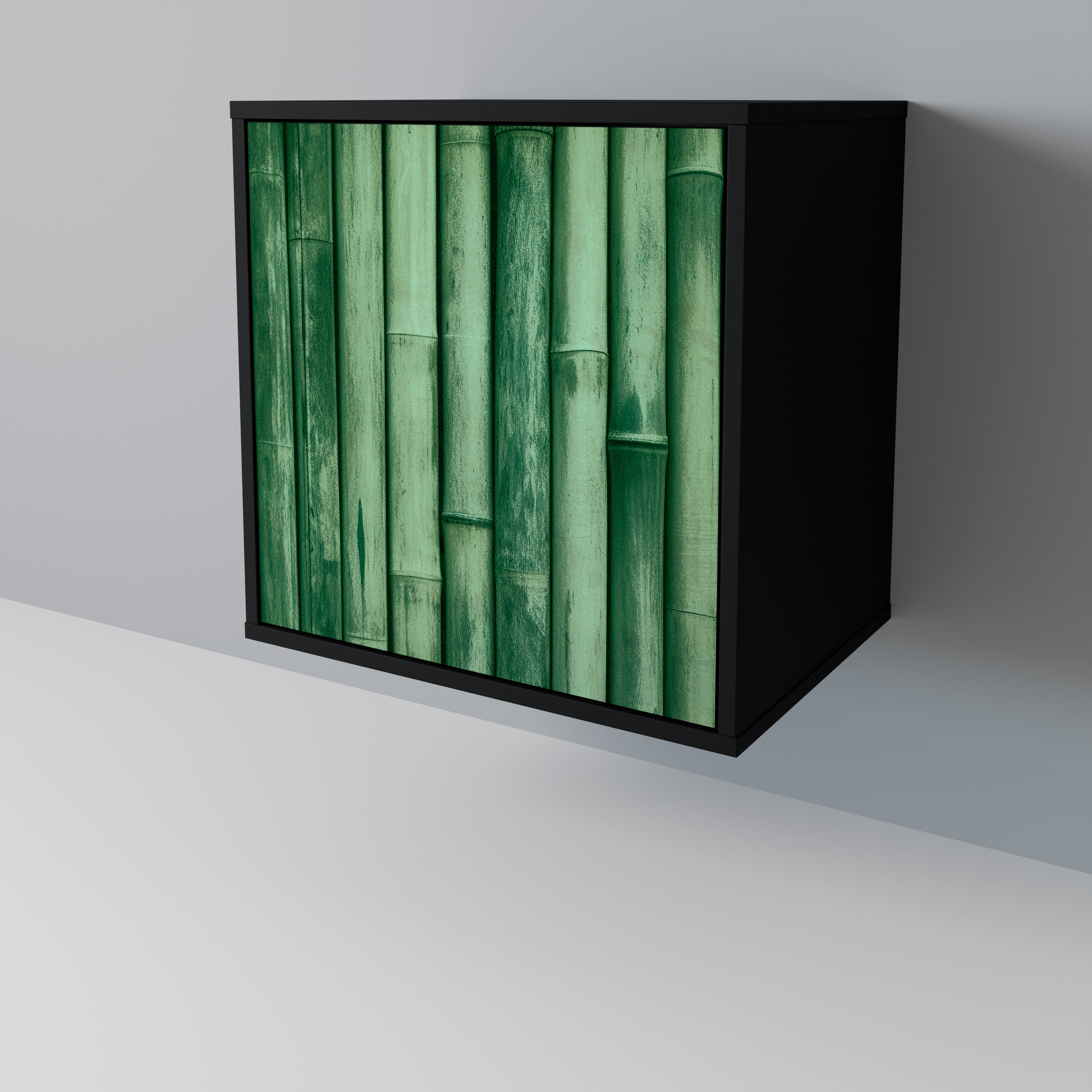 NATURAL GREEN Komoda 1-drzwiowa korpus Czarny