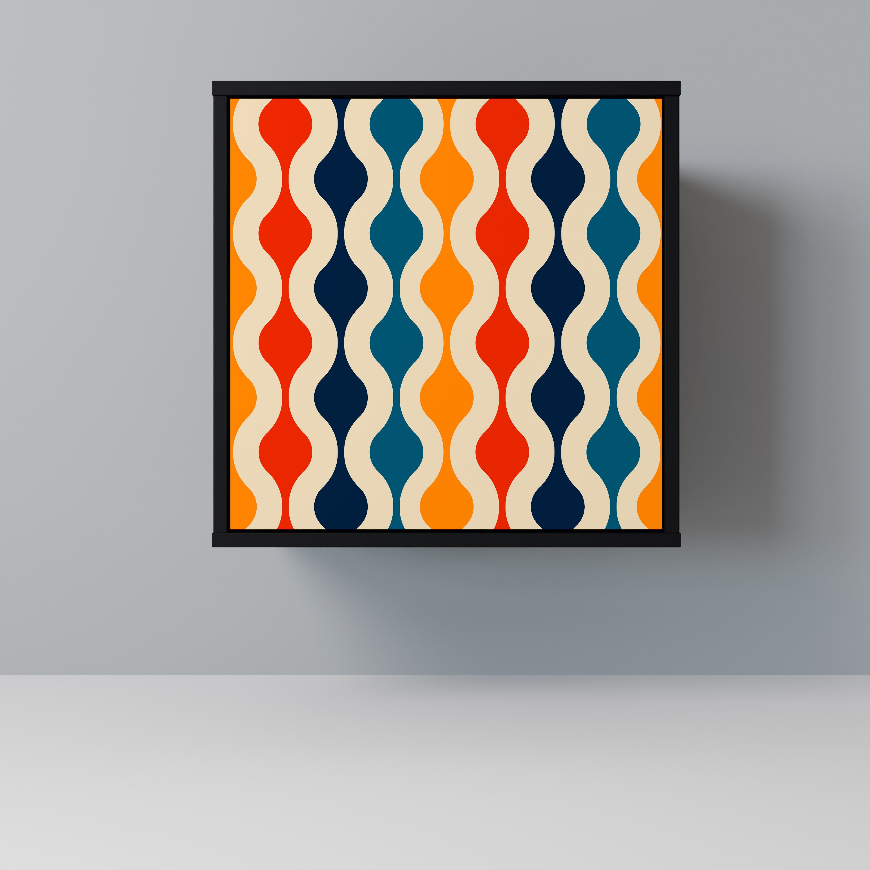 COLORFUL NOSTALGIA Komoda 1-drzwiowa korpus Czarny