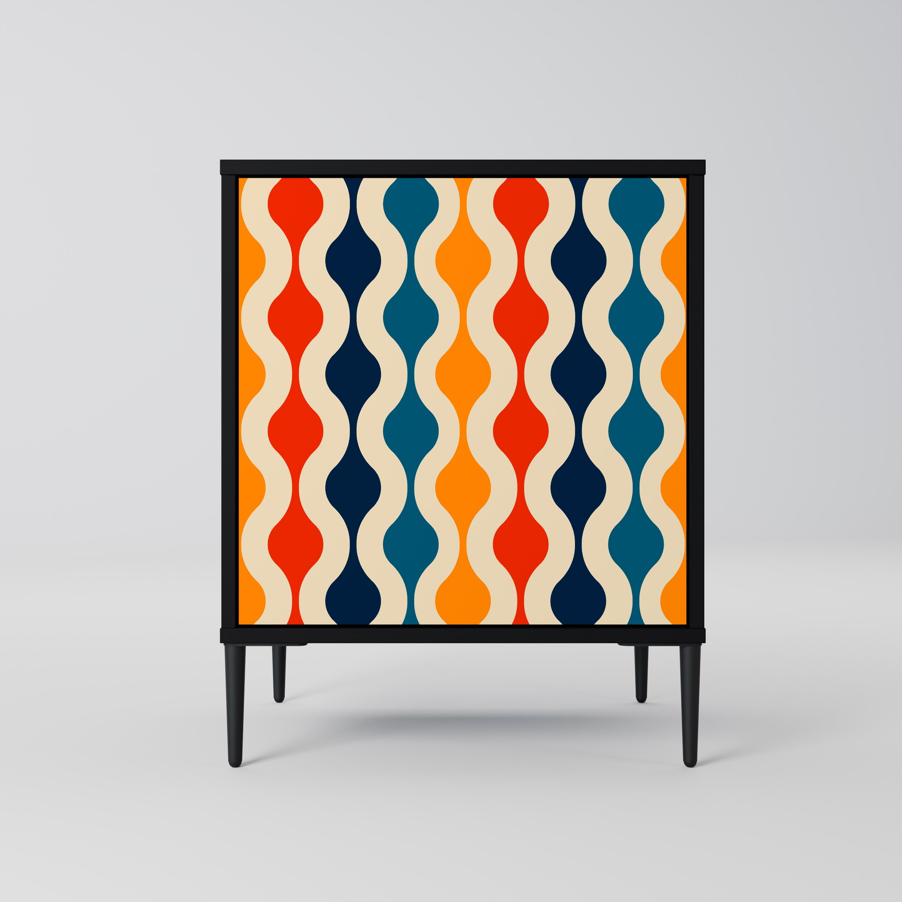 COLORFUL NOSTALGIA Komoda 1-drzwiowa korpus Czarny