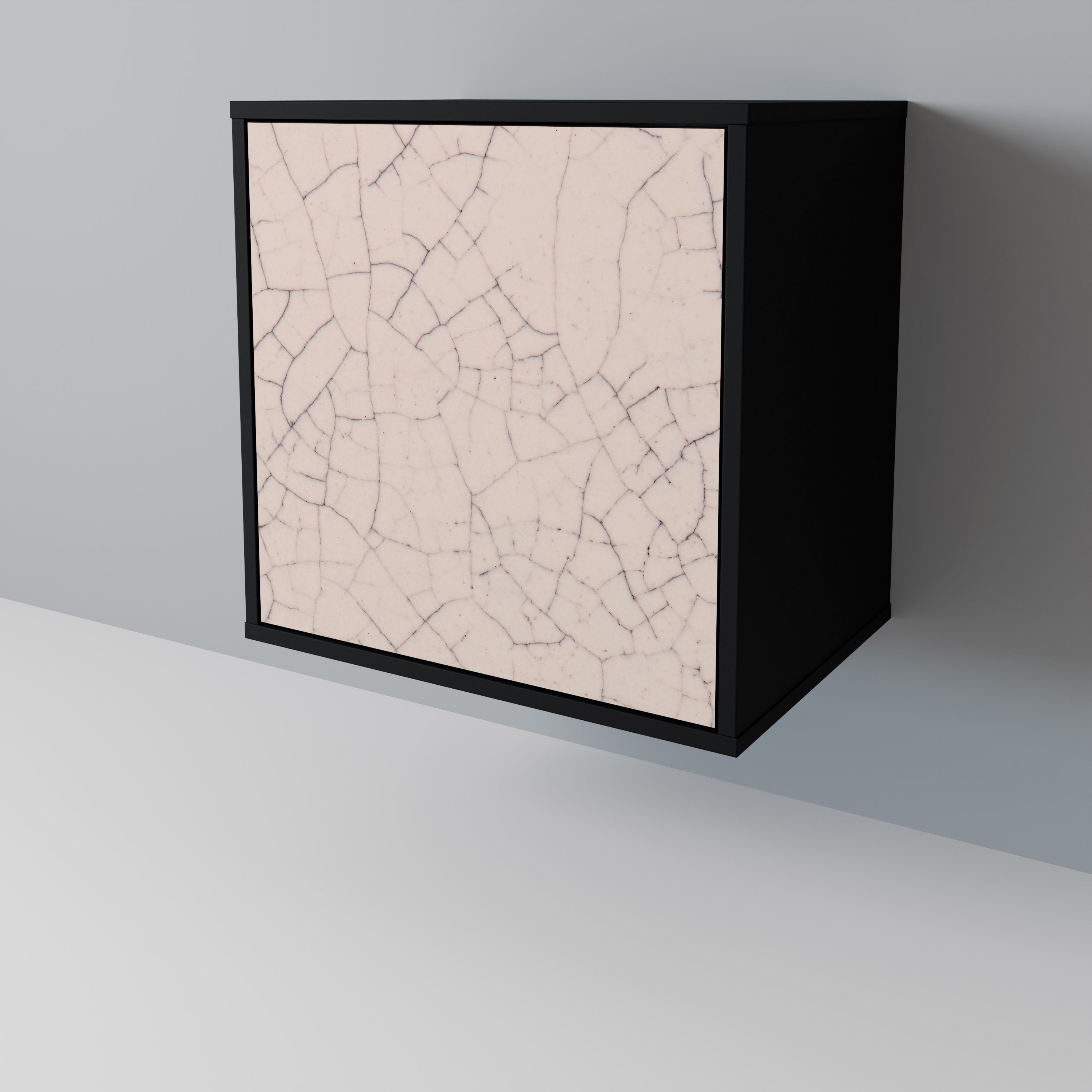 CERAMIC TEXTURE Komoda 1-drzwiowa korpus Czarny