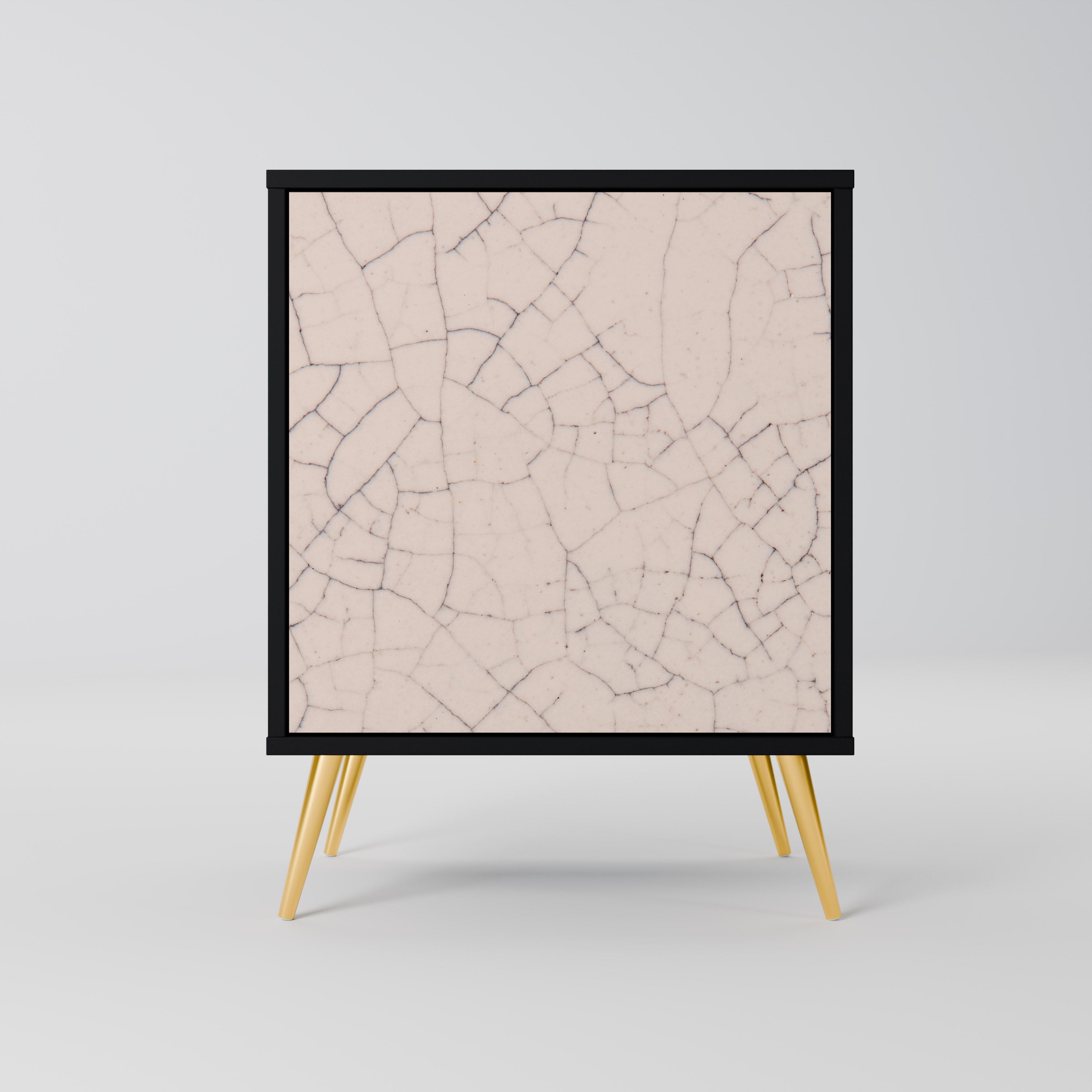 CERAMIC TEXTURE Komoda 1-drzwiowa korpus Czarny