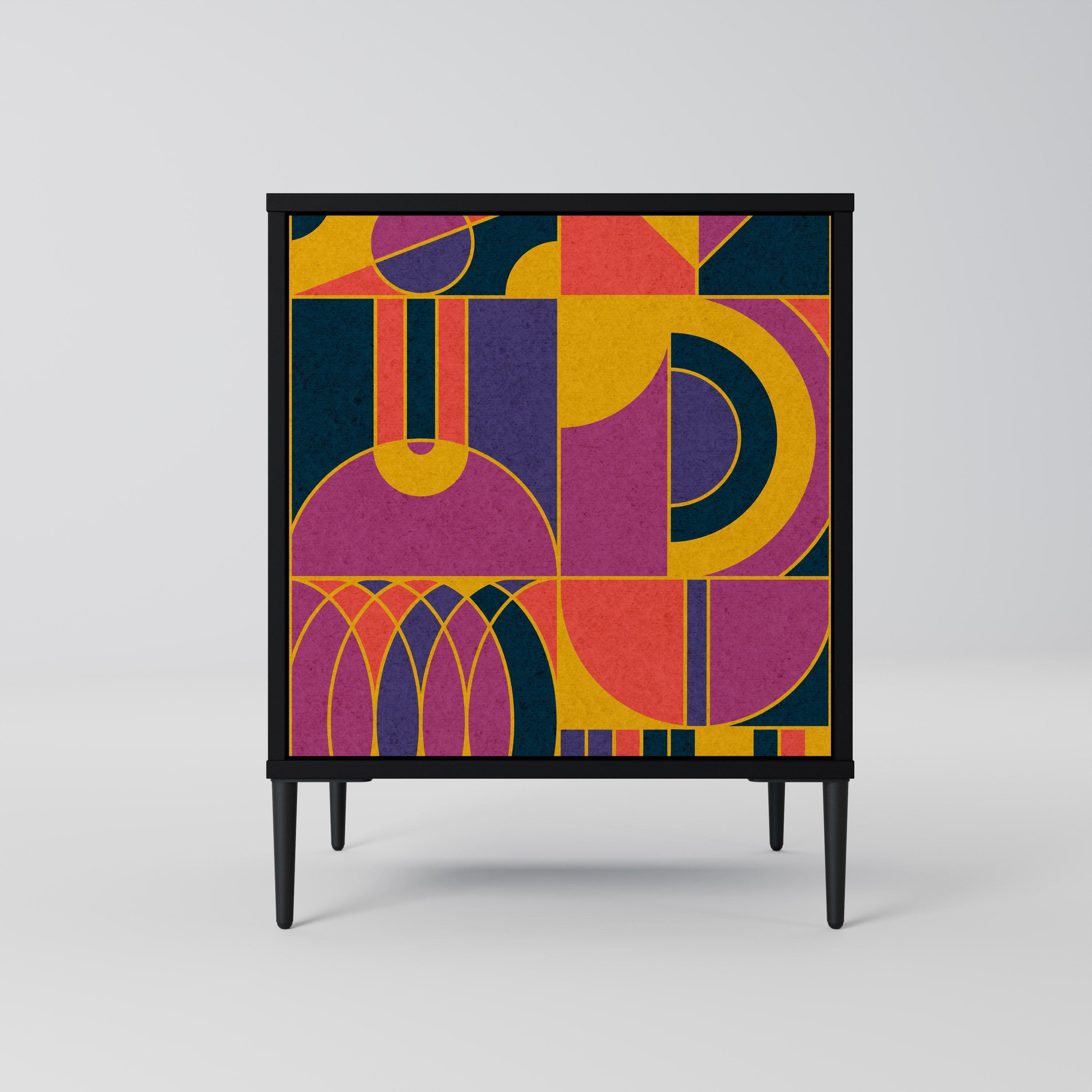 ELECTRIC PATTERNS Komoda 1-drzwiowa korpus Czarny