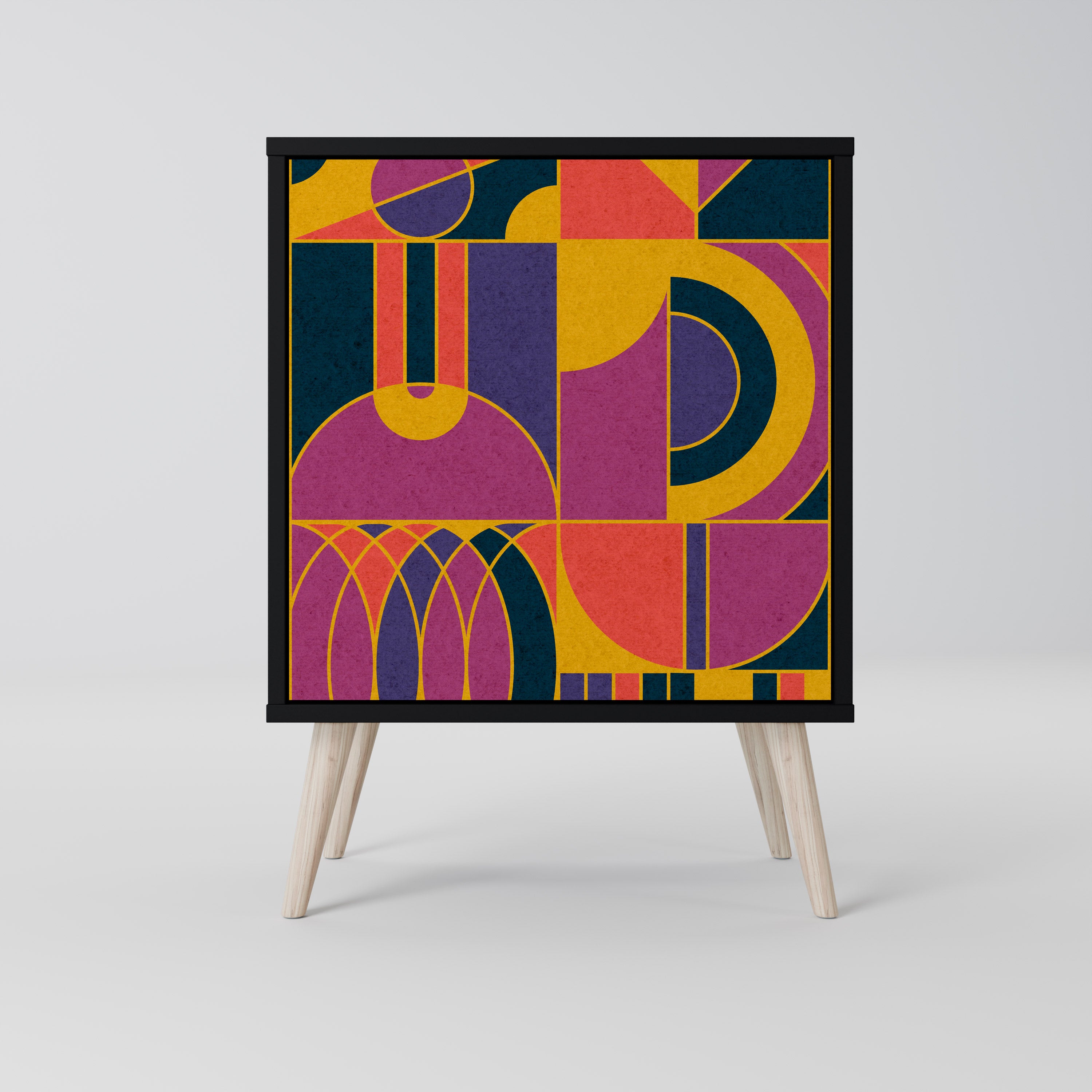 ELECTRIC PATTERNS Komoda 1-drzwiowa korpus Czarny