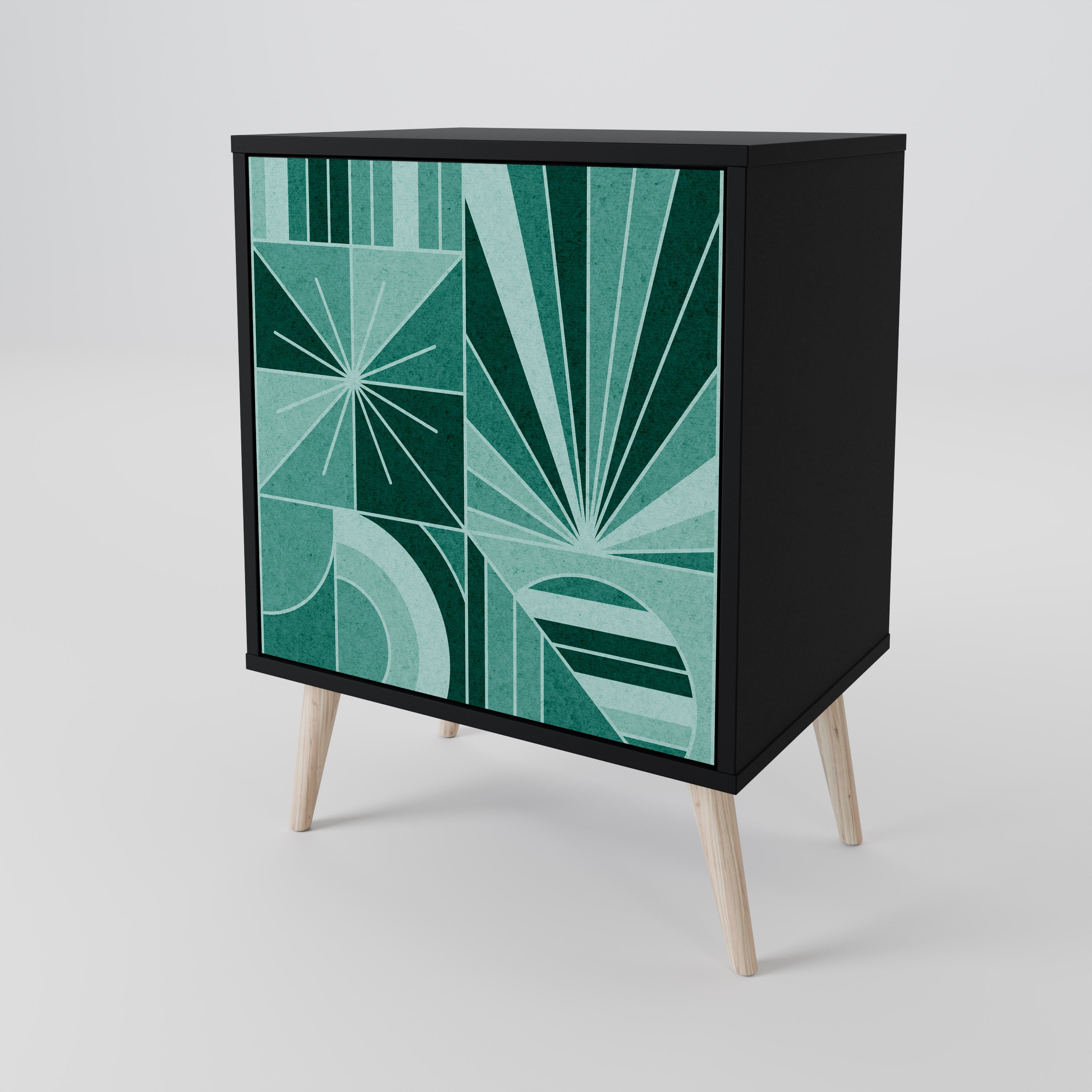 HARMONIC GRID Komoda 1-drzwiowa korpus Czarny