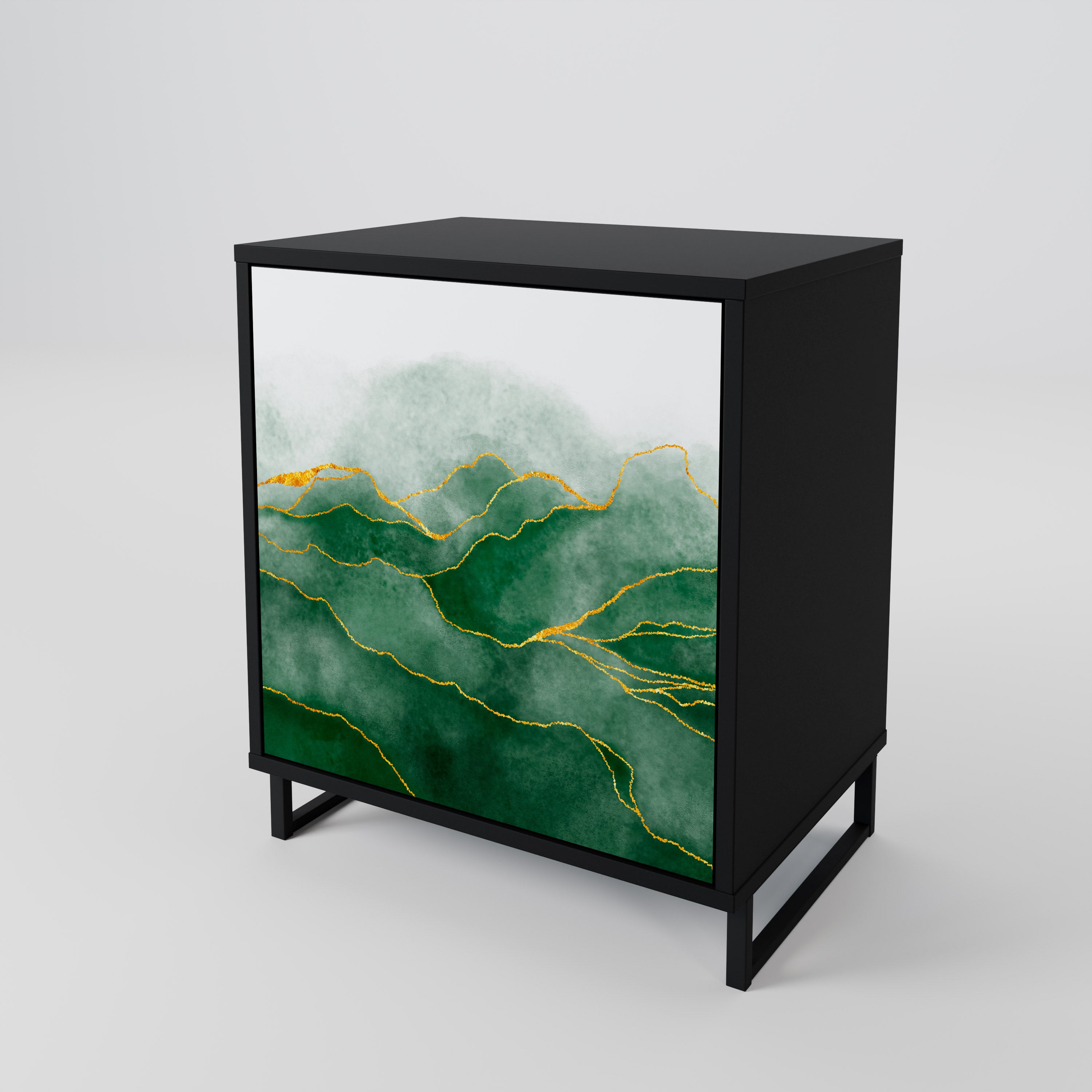 EXPENSIVE NATURE Komoda 1-drzwiowa korpus Czarny