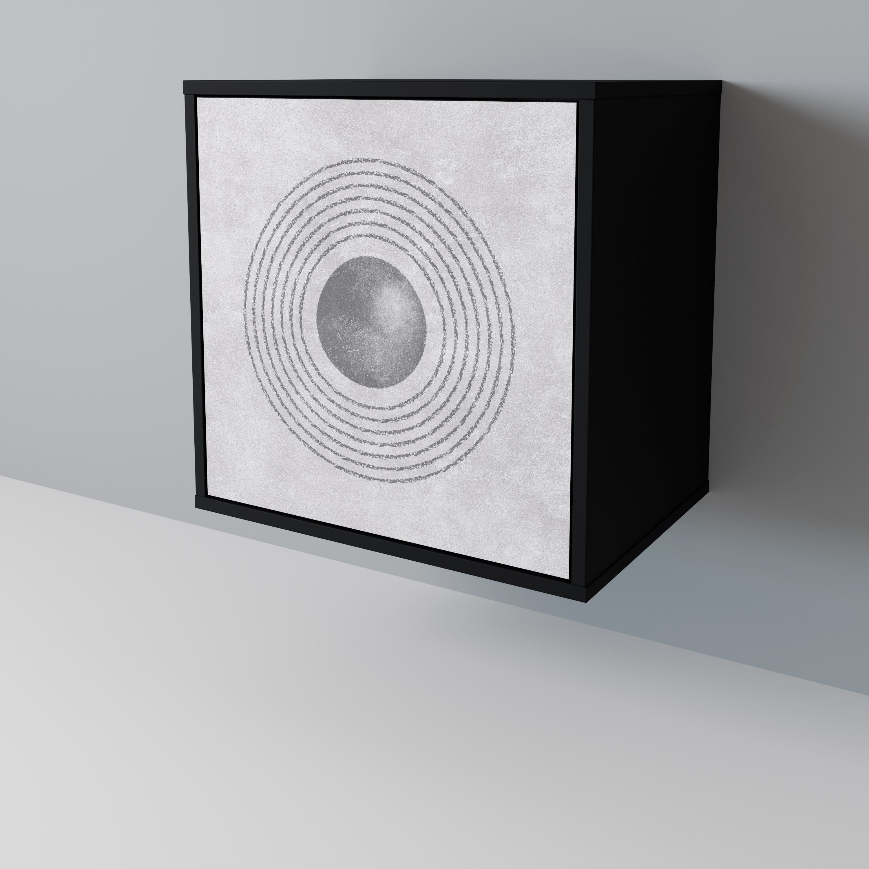 SOLID CIRCLES Komoda 1-drzwiowa korpus Czarny