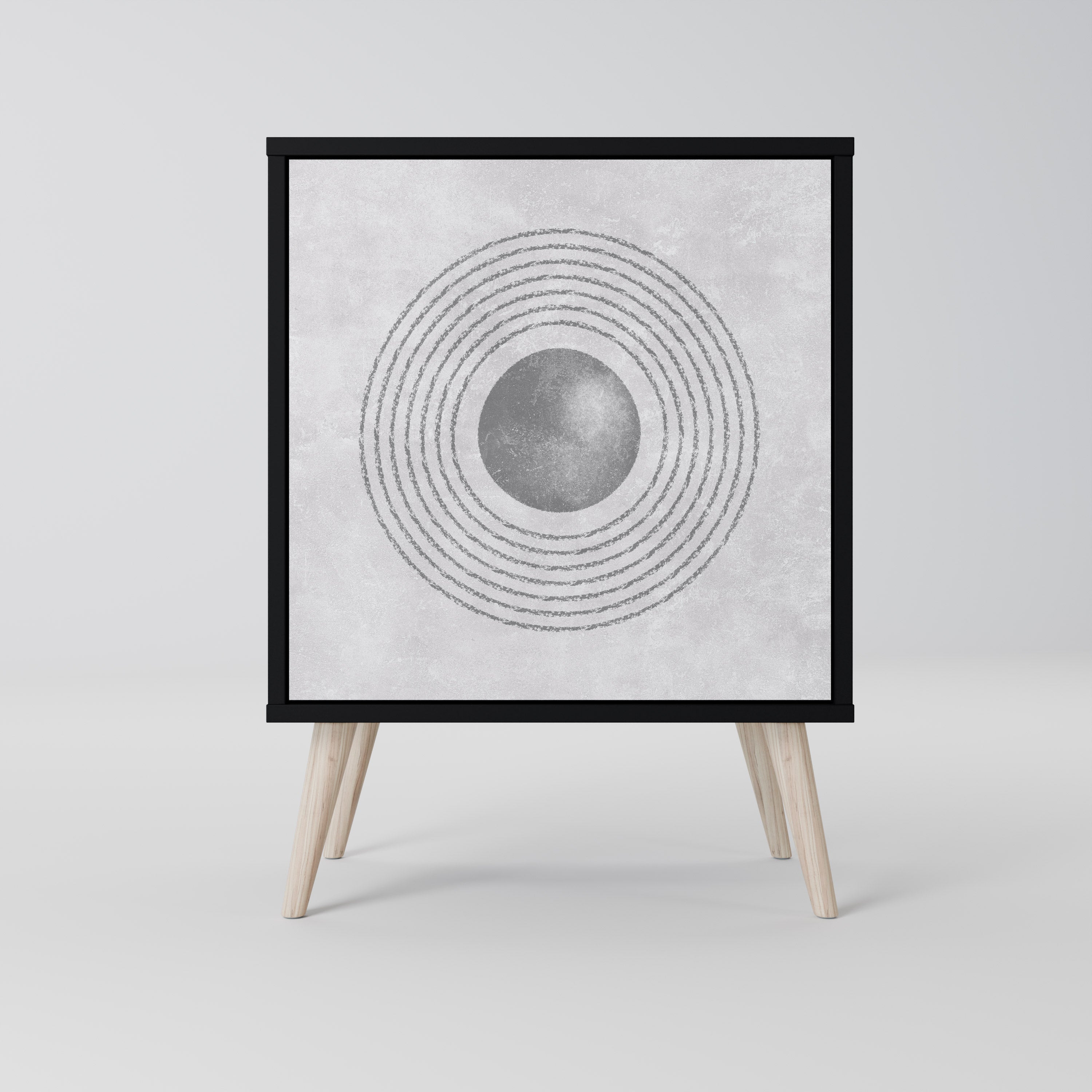 SOLID CIRCLES Komoda 1-drzwiowa korpus Czarny