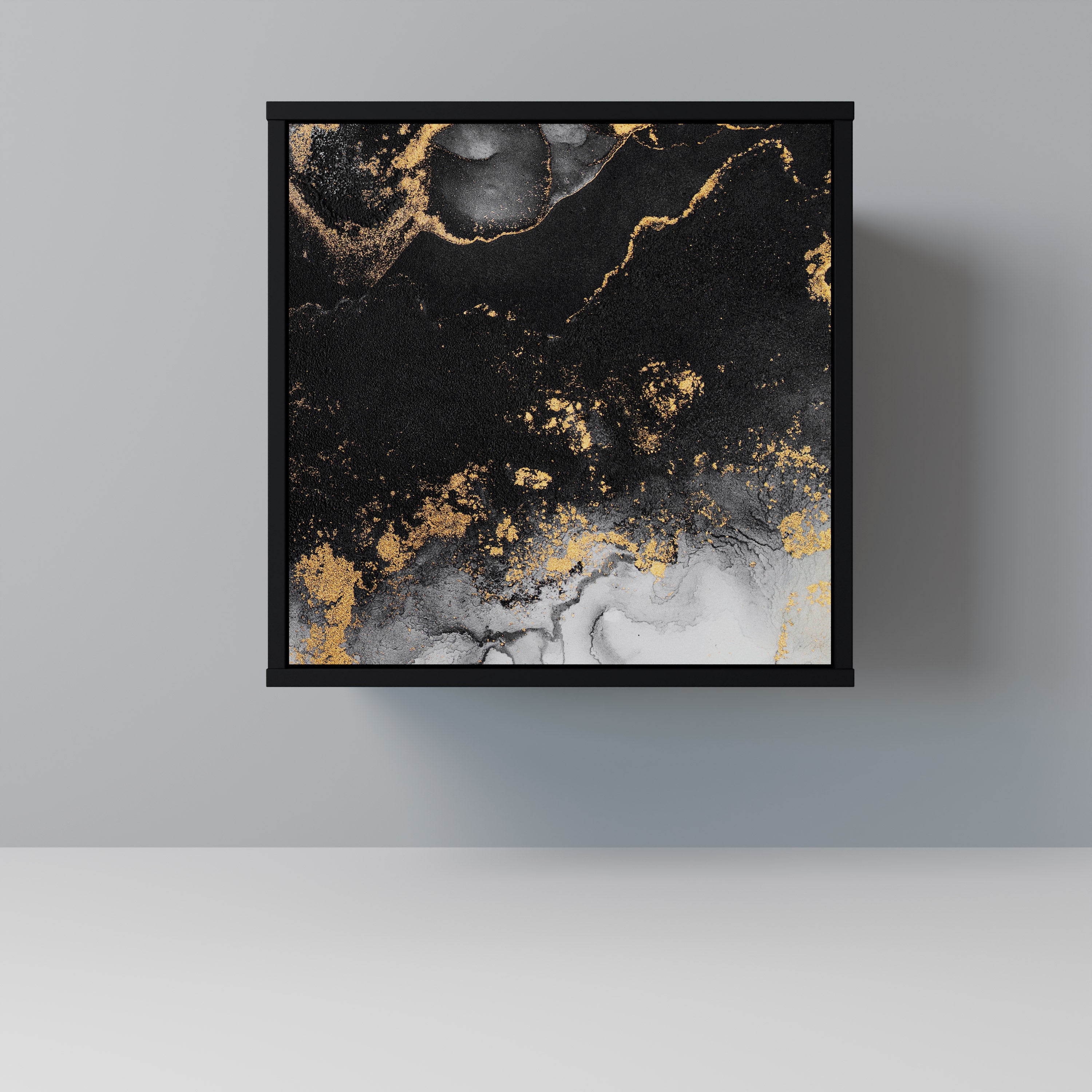 MARBLE OF TOMMORROW Komoda 1-drzwiowa korpus Czarny