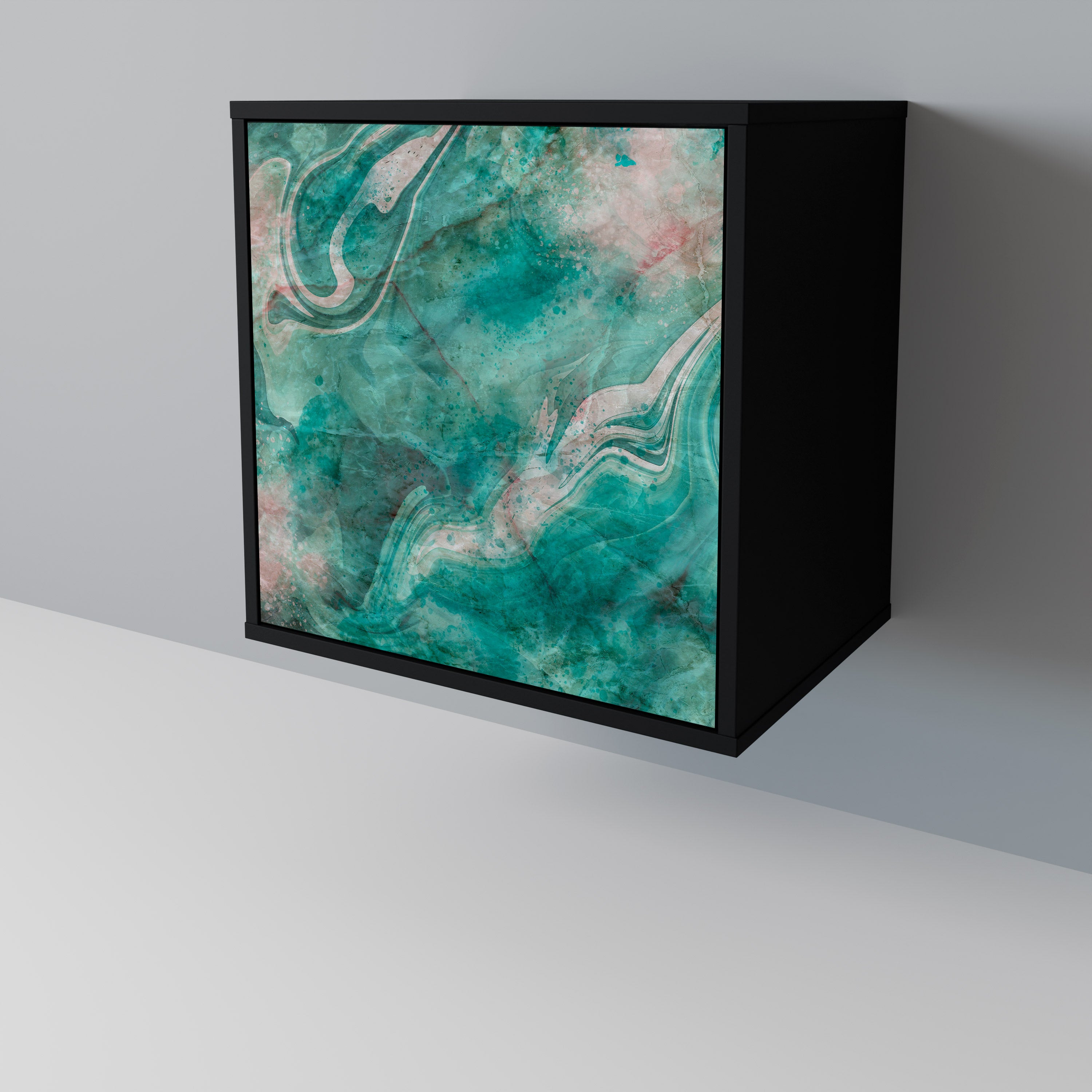 ABSTRACT ALCHEMY Komoda 1-drzwiowa korpus Czarny