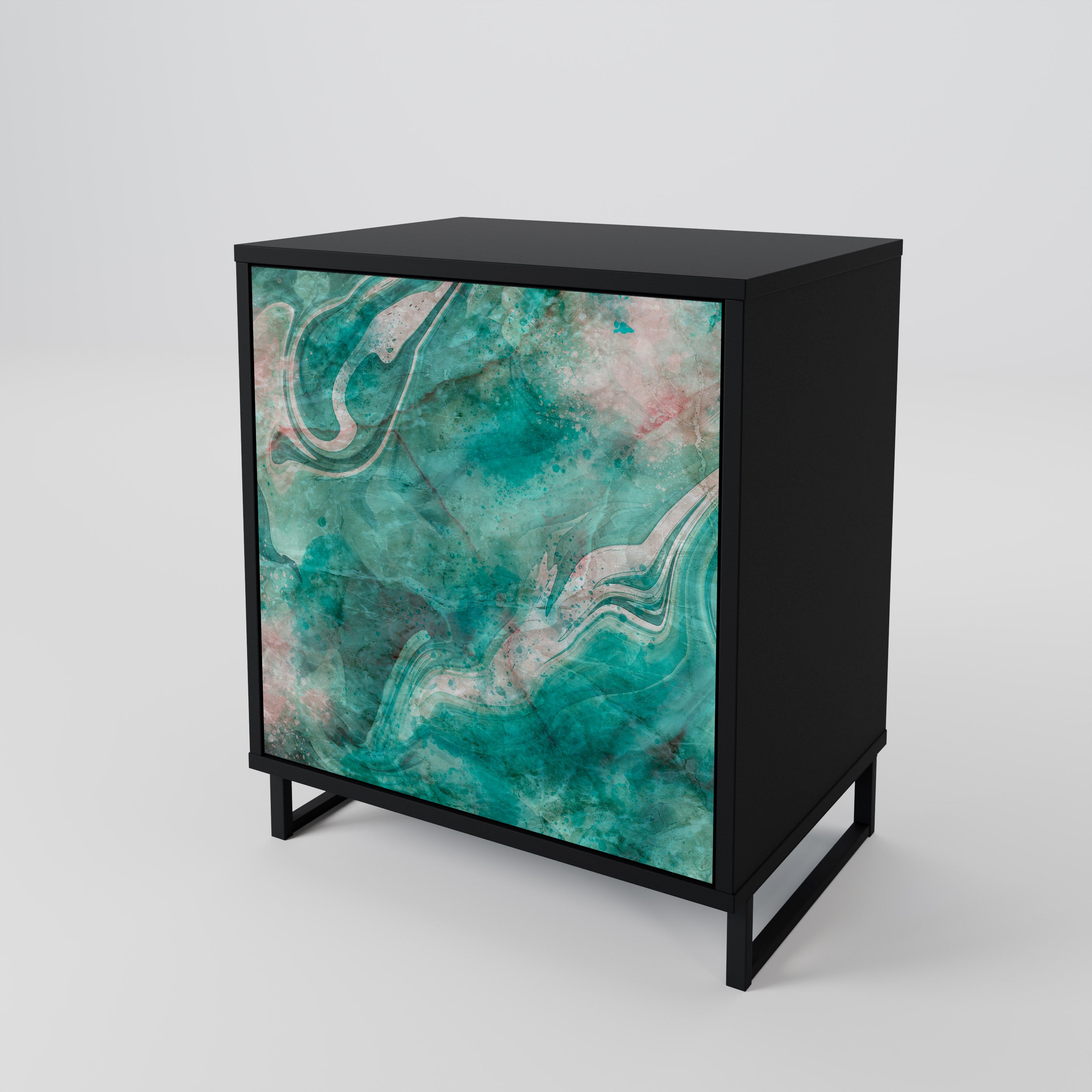 ABSTRACT ALCHEMY Komoda 1-drzwiowa korpus Czarny