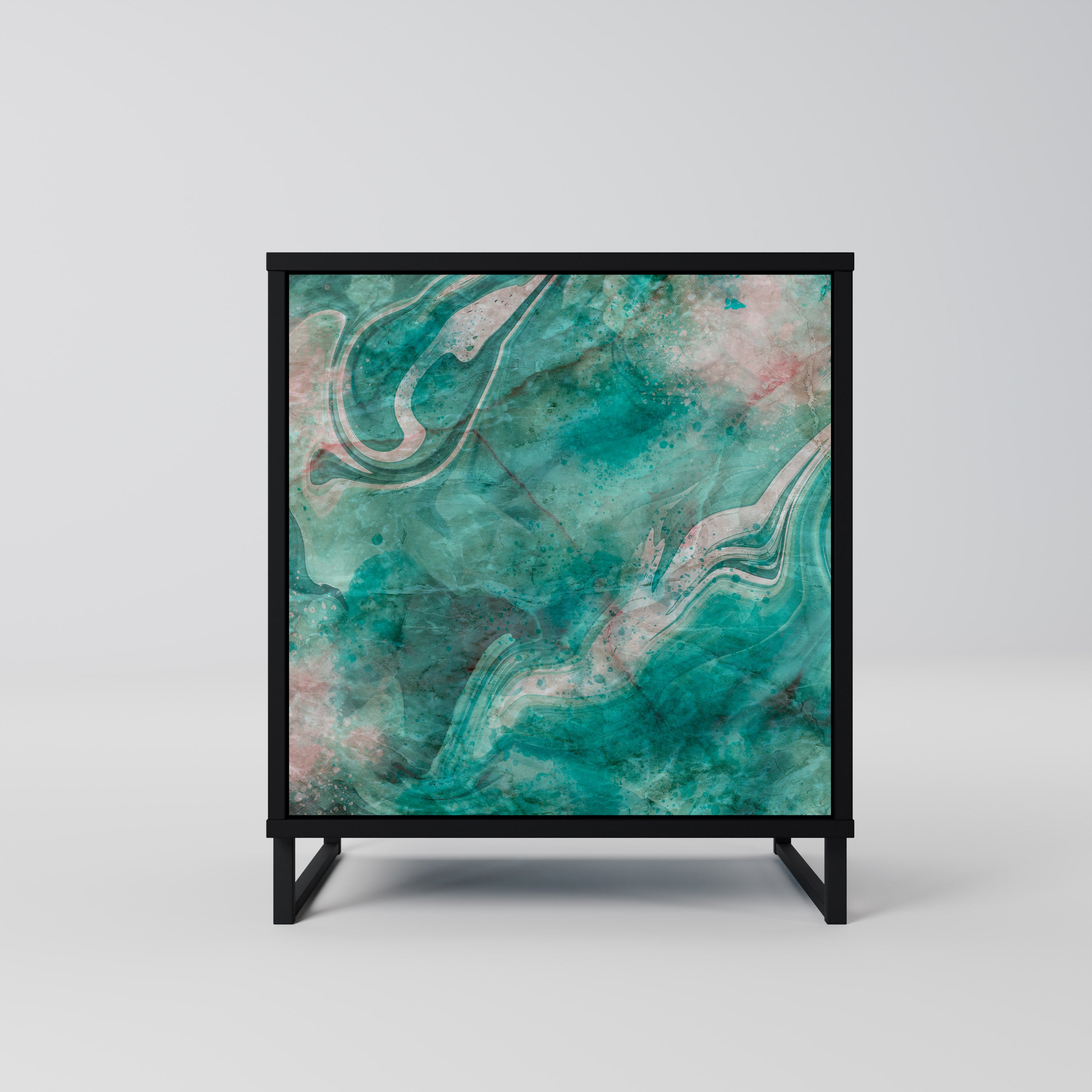 ABSTRACT ALCHEMY Komoda 1-drzwiowa korpus Czarny