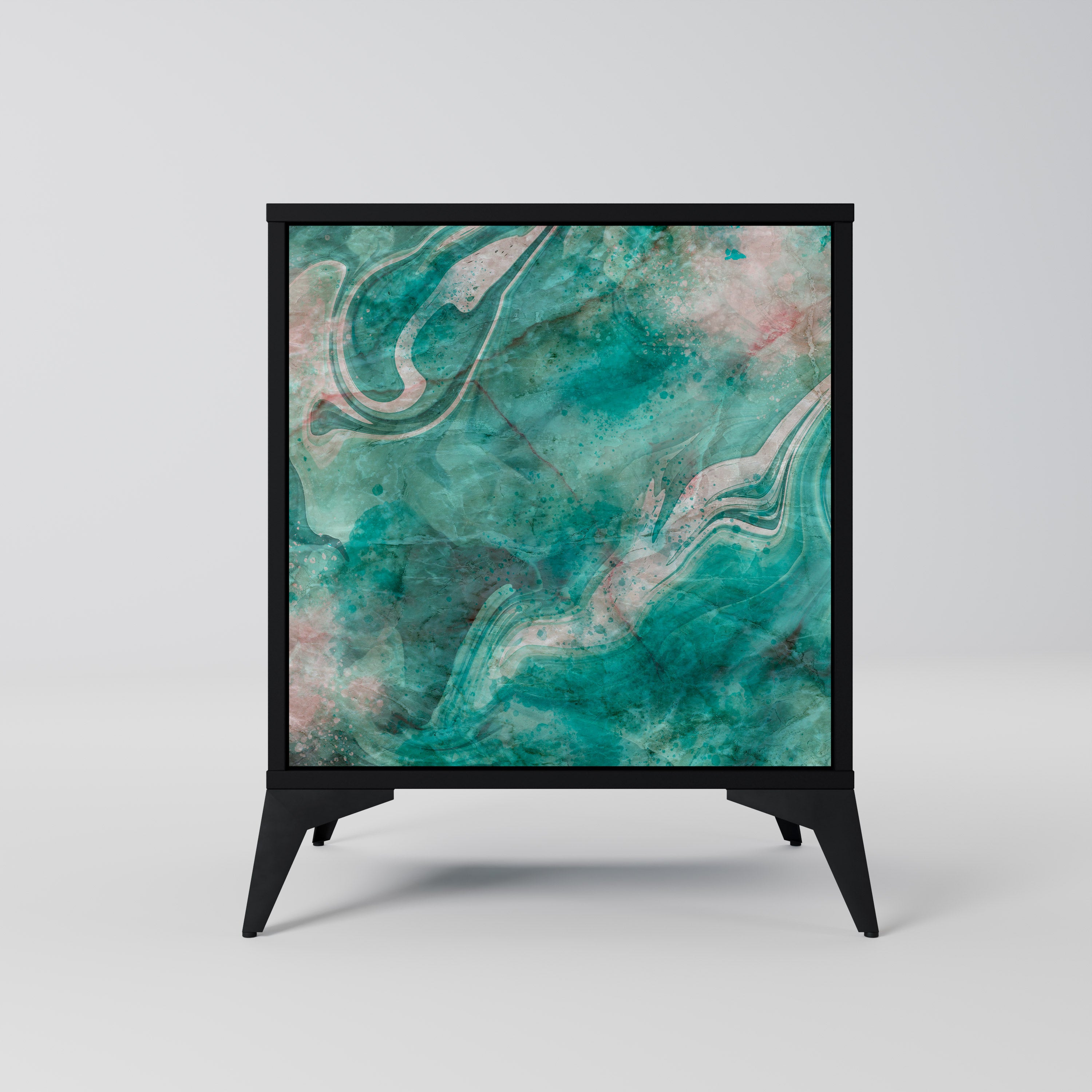 ABSTRACT ALCHEMY Komoda 1-drzwiowa korpus Czarny