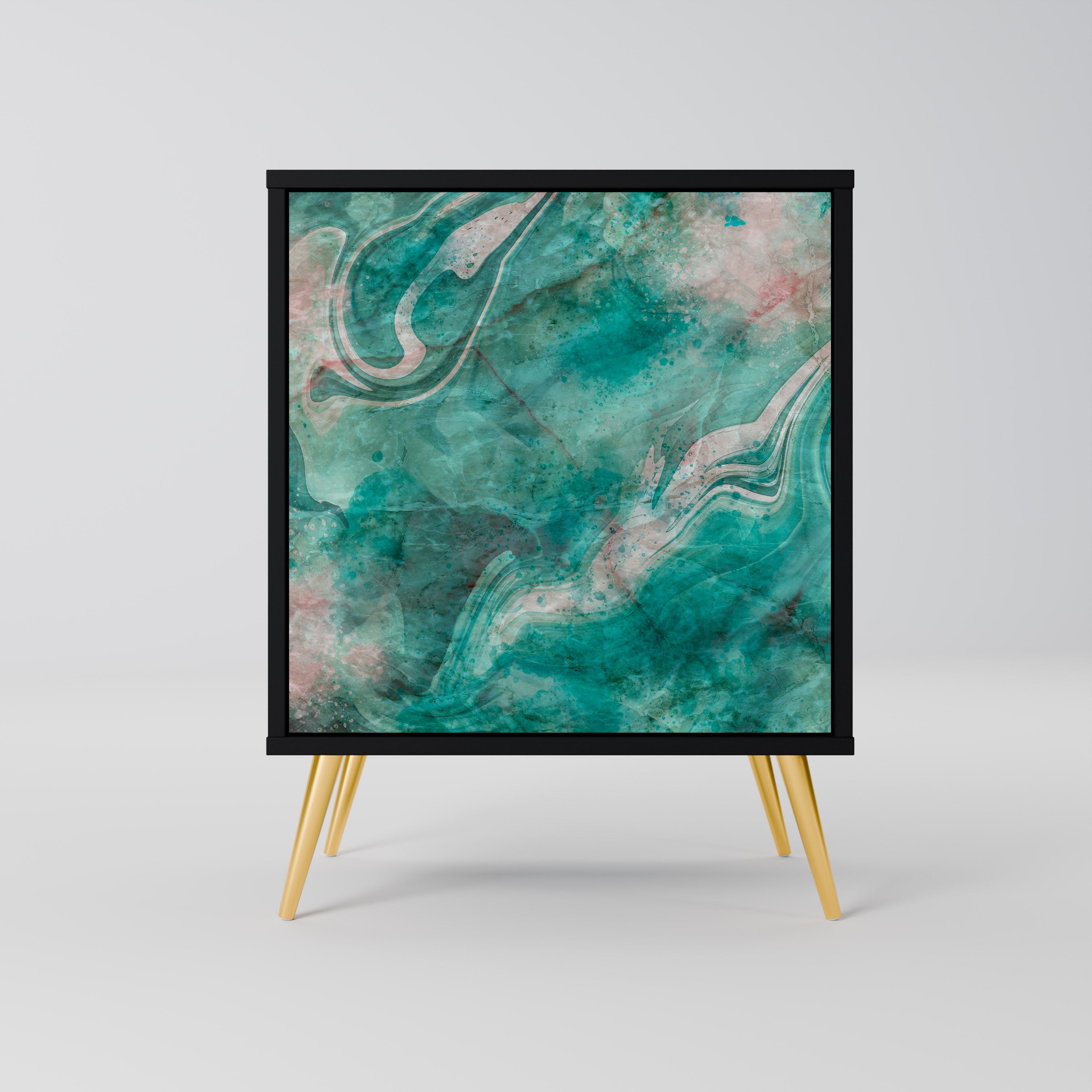 ABSTRACT ALCHEMY Komoda 1-drzwiowa korpus Czarny