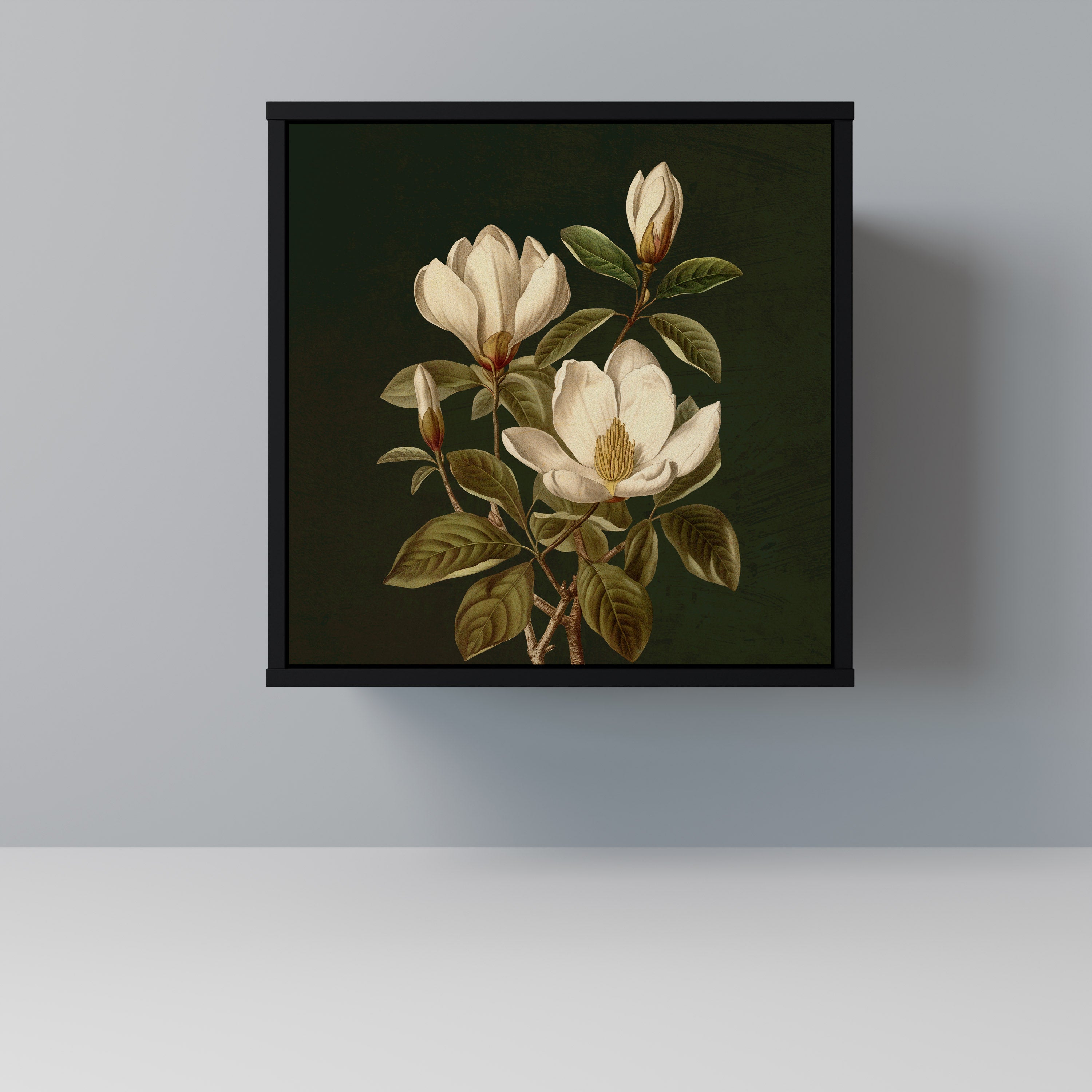 FLORAL NOIR Komoda 1-drzwiowa korpus Czarny