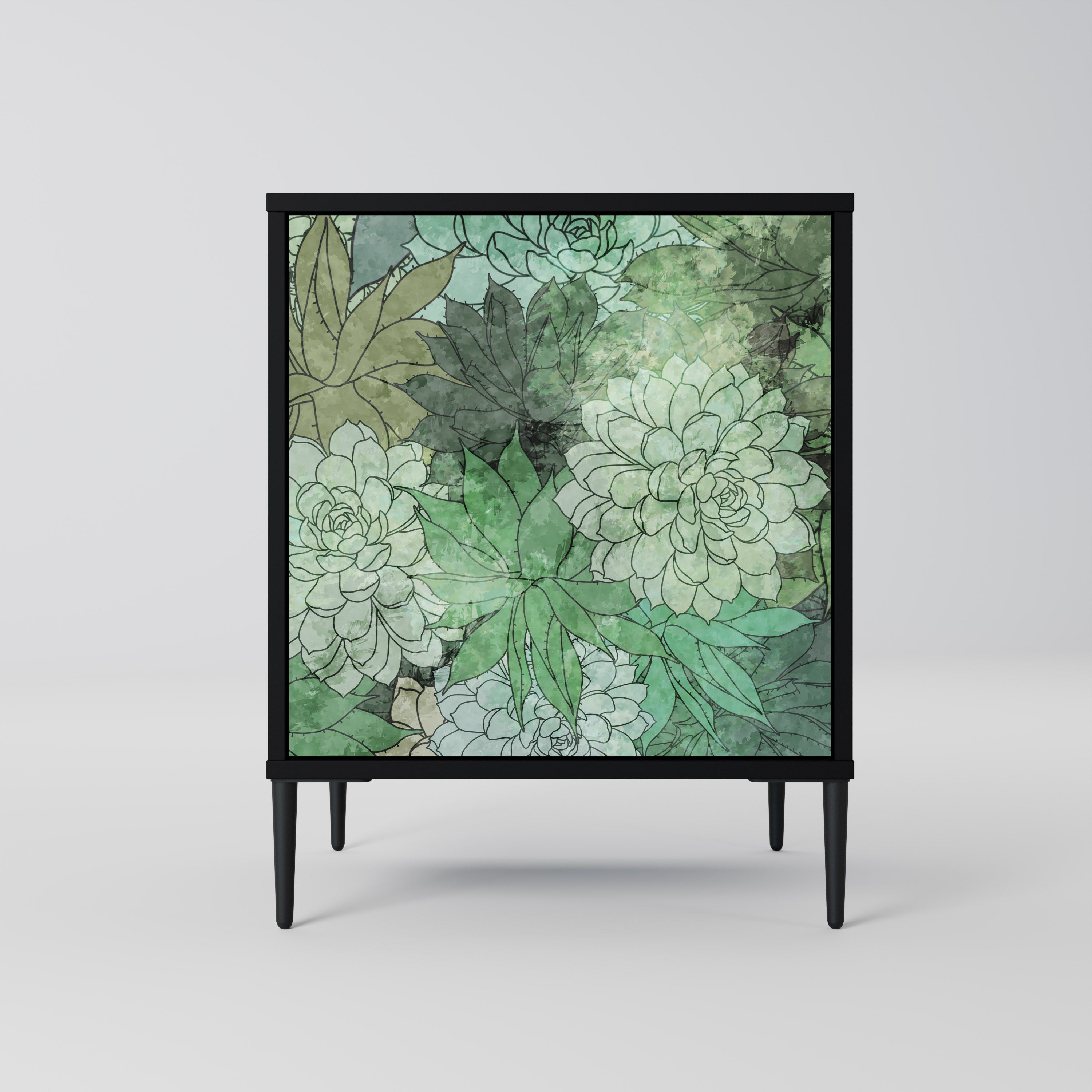 SUCCULENT CLUSTER Komoda 1-drzwiowa korpus Czarny