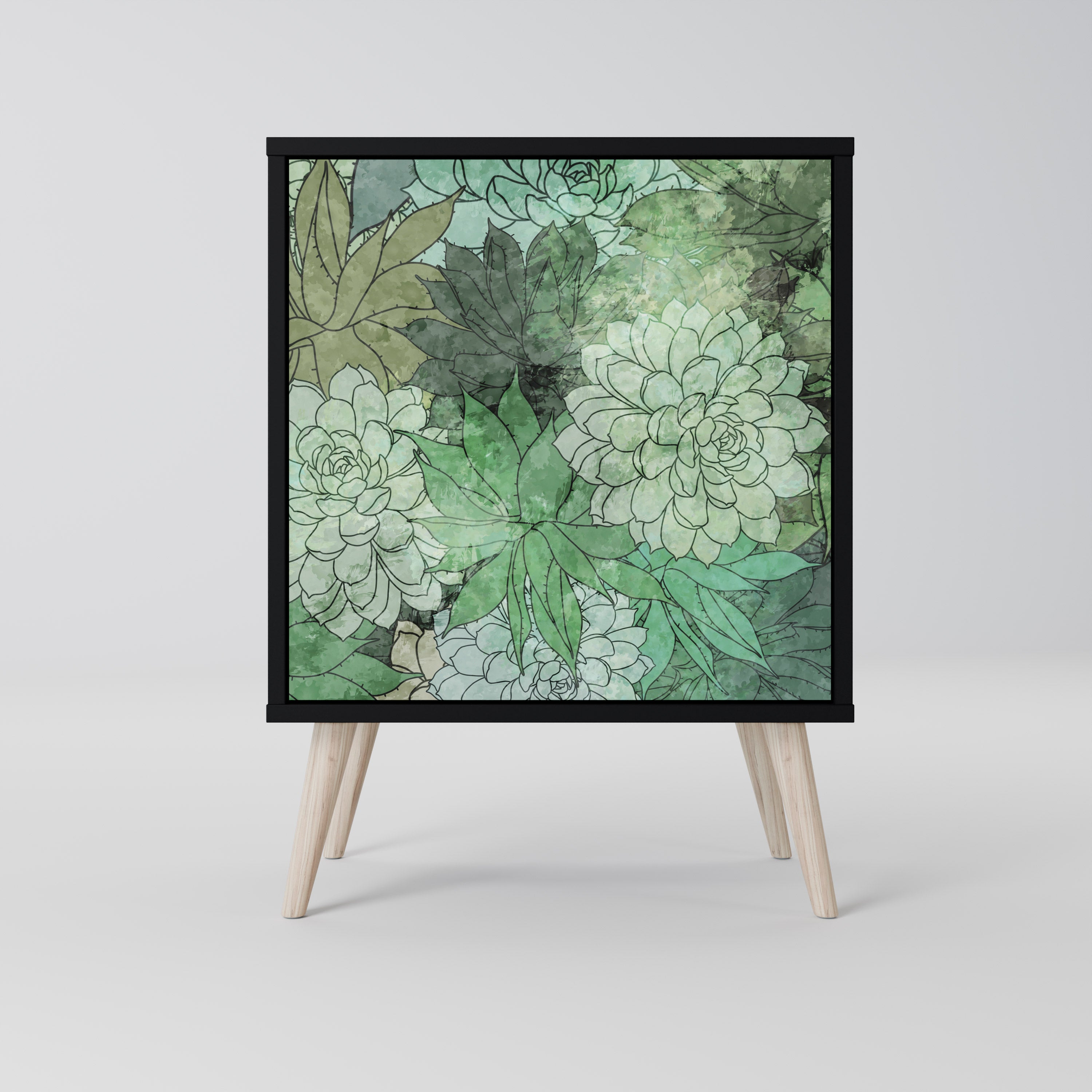 SUCCULENT CLUSTER Komoda 1-drzwiowa korpus Czarny