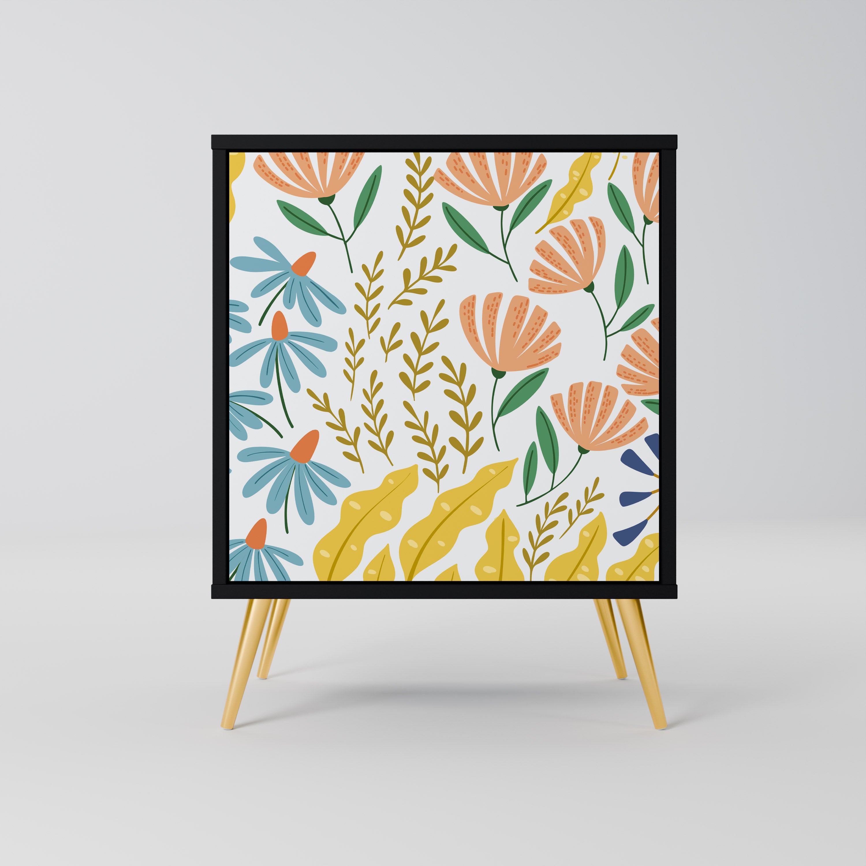 HELLO SPRING Komoda 1-drzwiowa korpus Czarny