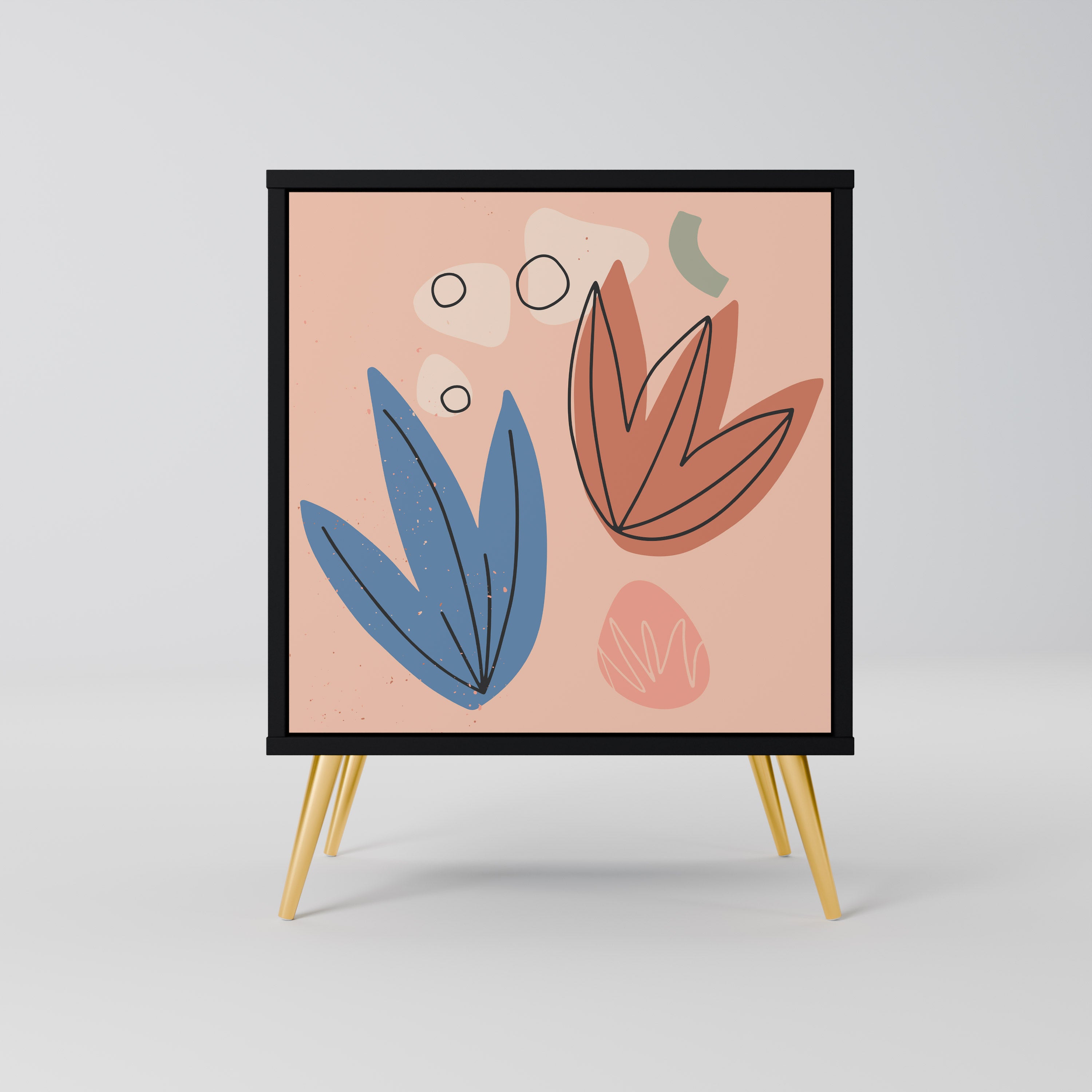 PASTEL DESTINY Komoda 1-drzwiowa korpus Czarny