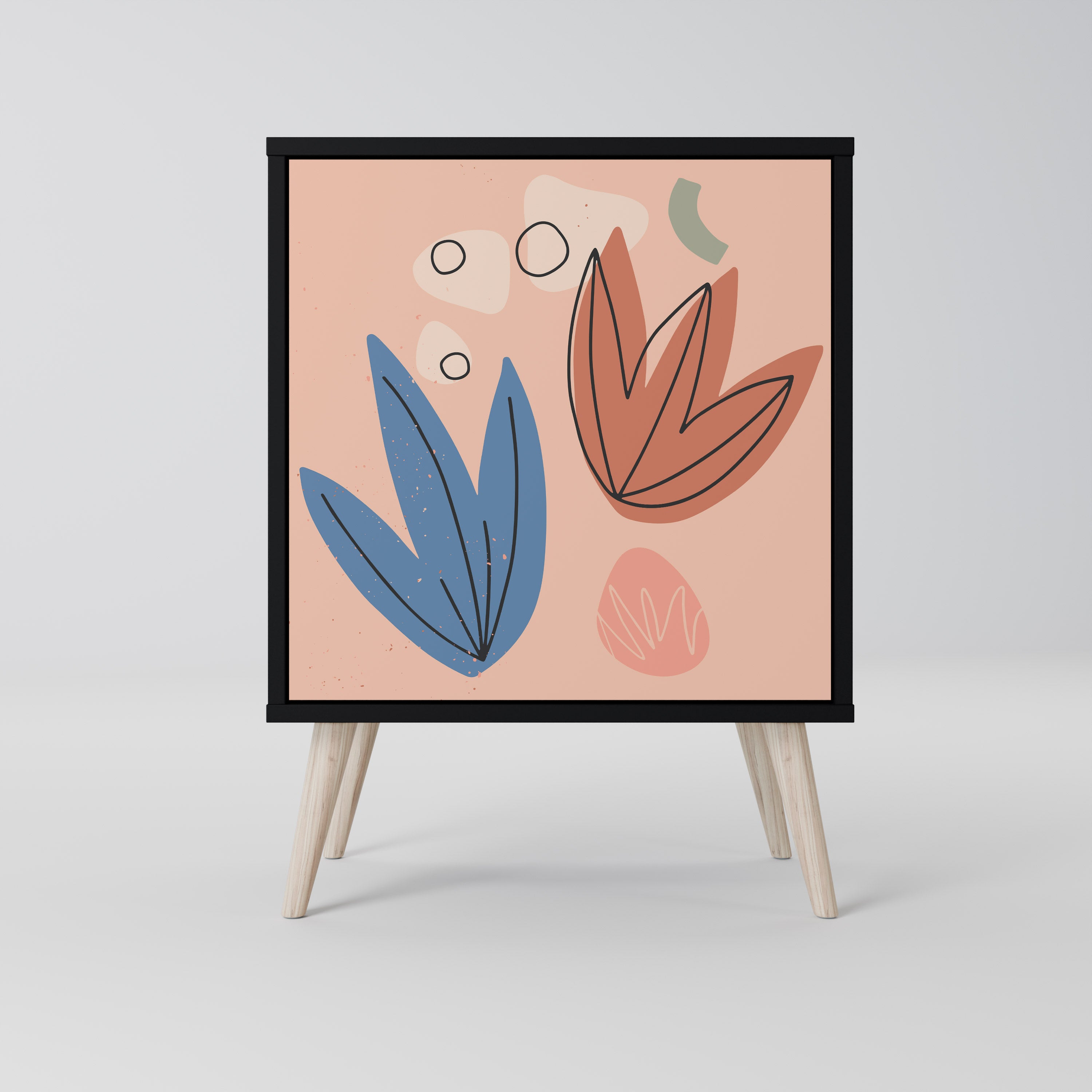 PASTEL DESTINY Komoda 1-drzwiowa korpus Czarny