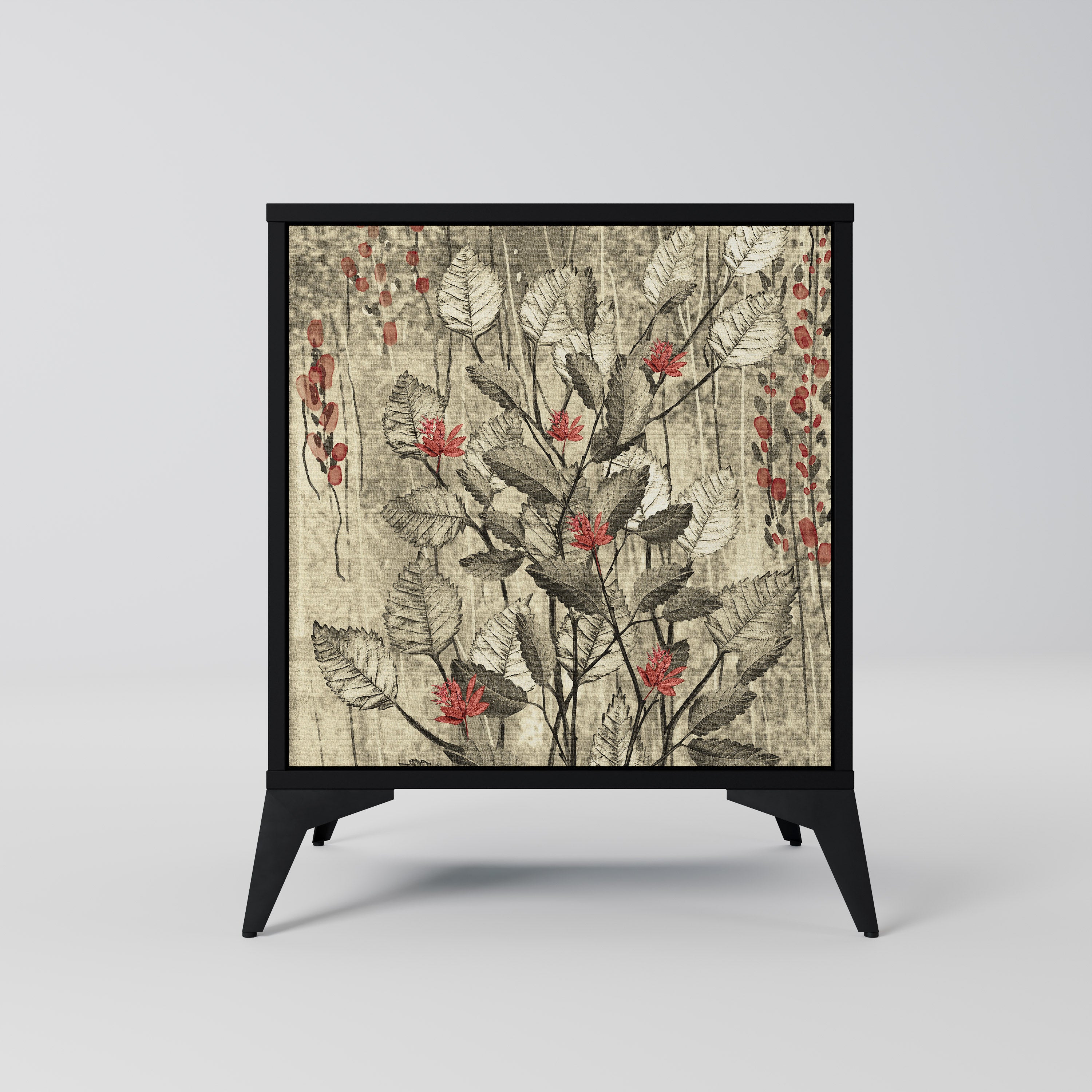 HERBAL GRACE Komoda 1-drzwiowa korpus Czarny