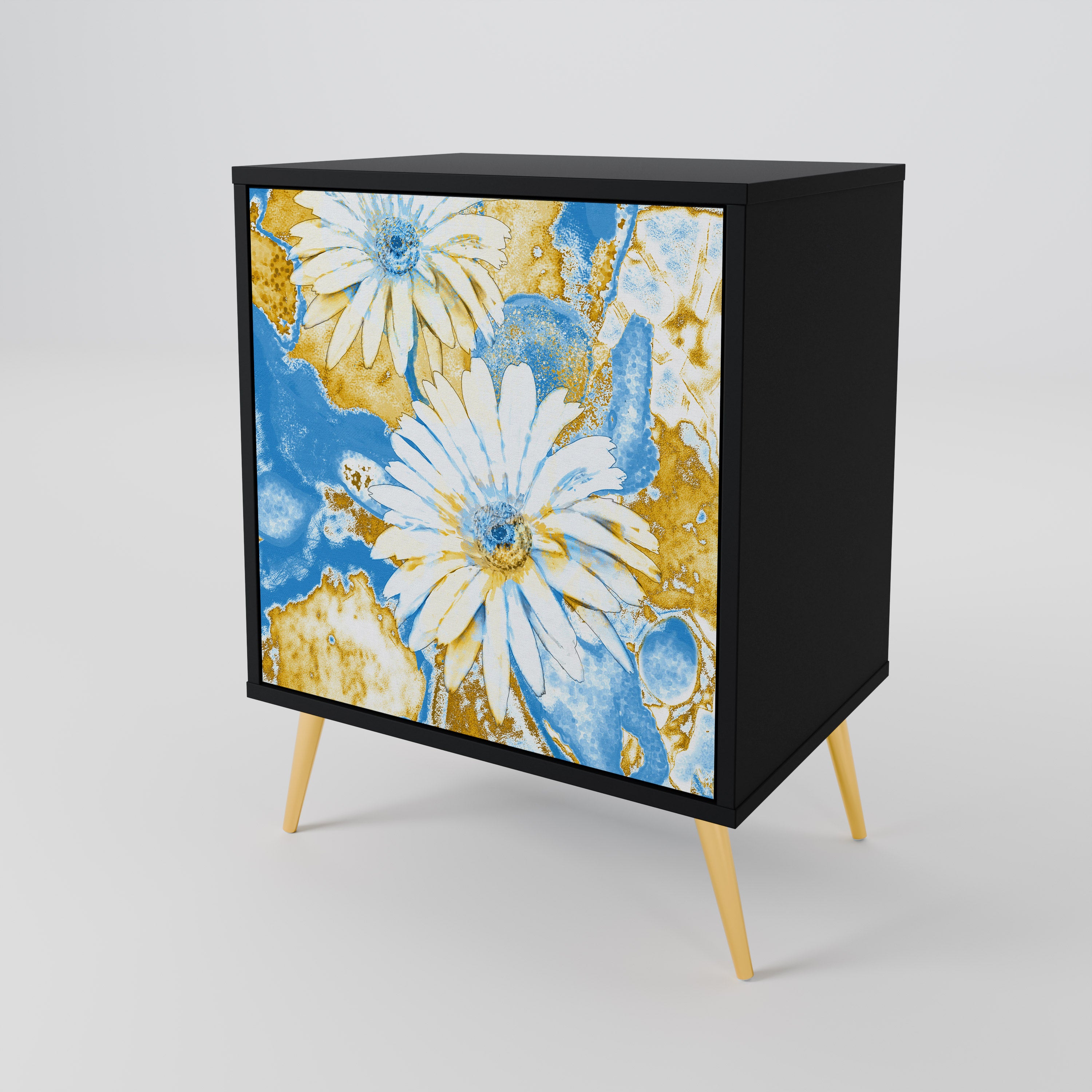 DAISY LUXE Komoda 1-drzwiowa korpus Czarny