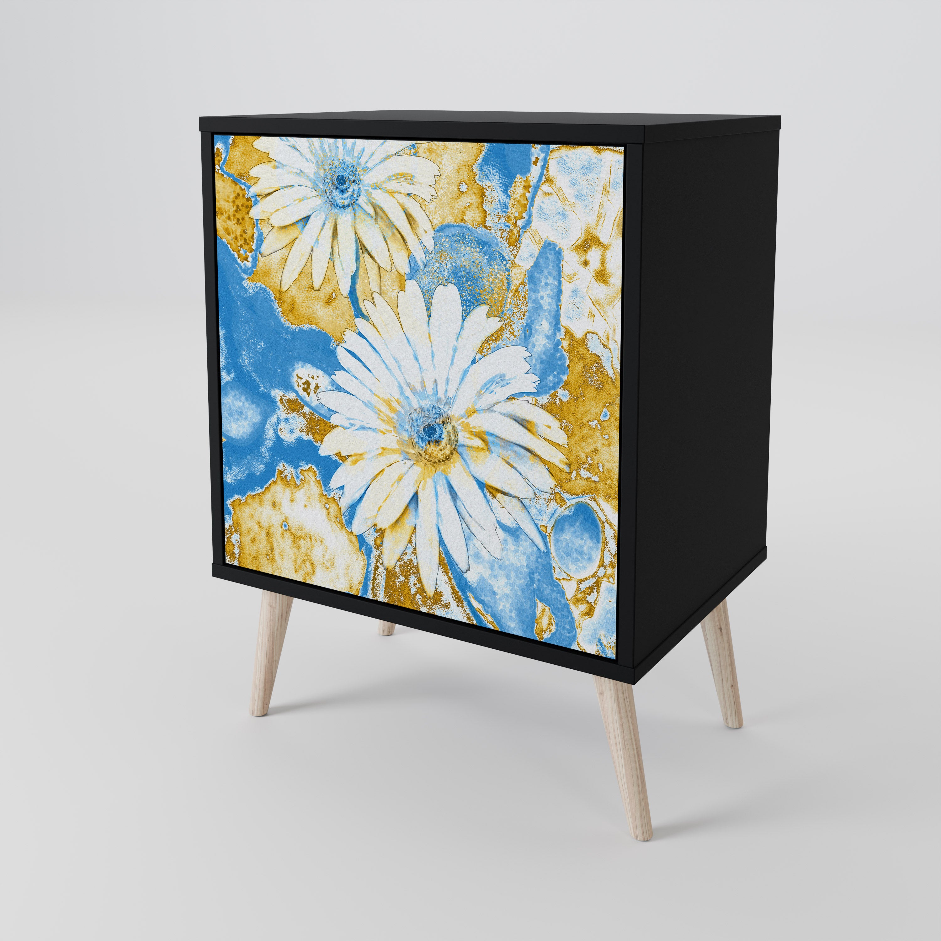 DAISY LUXE Komoda 1-drzwiowa korpus Czarny