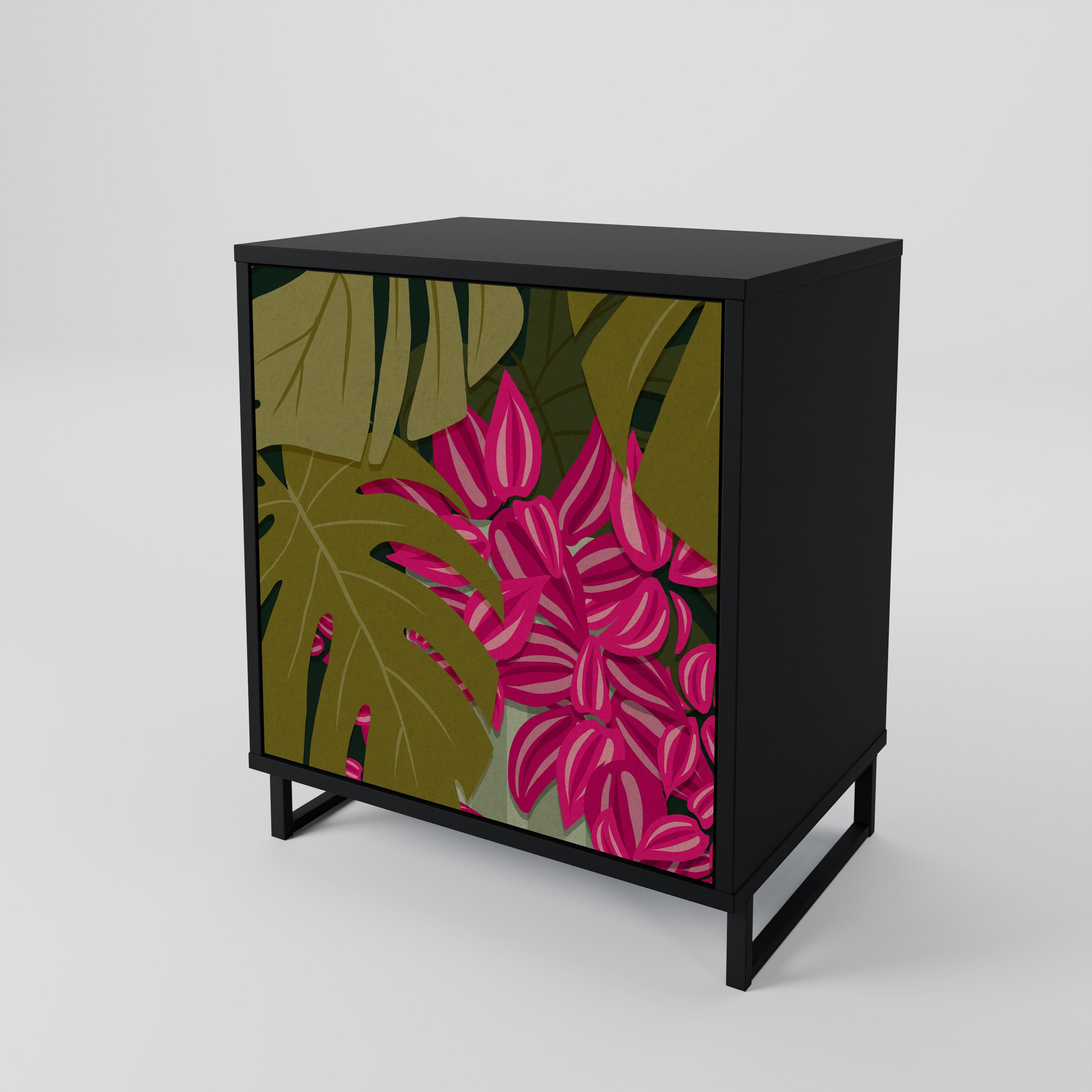 TROPICAL BEAUTY Komoda 1-drzwiowa korpus Czarny