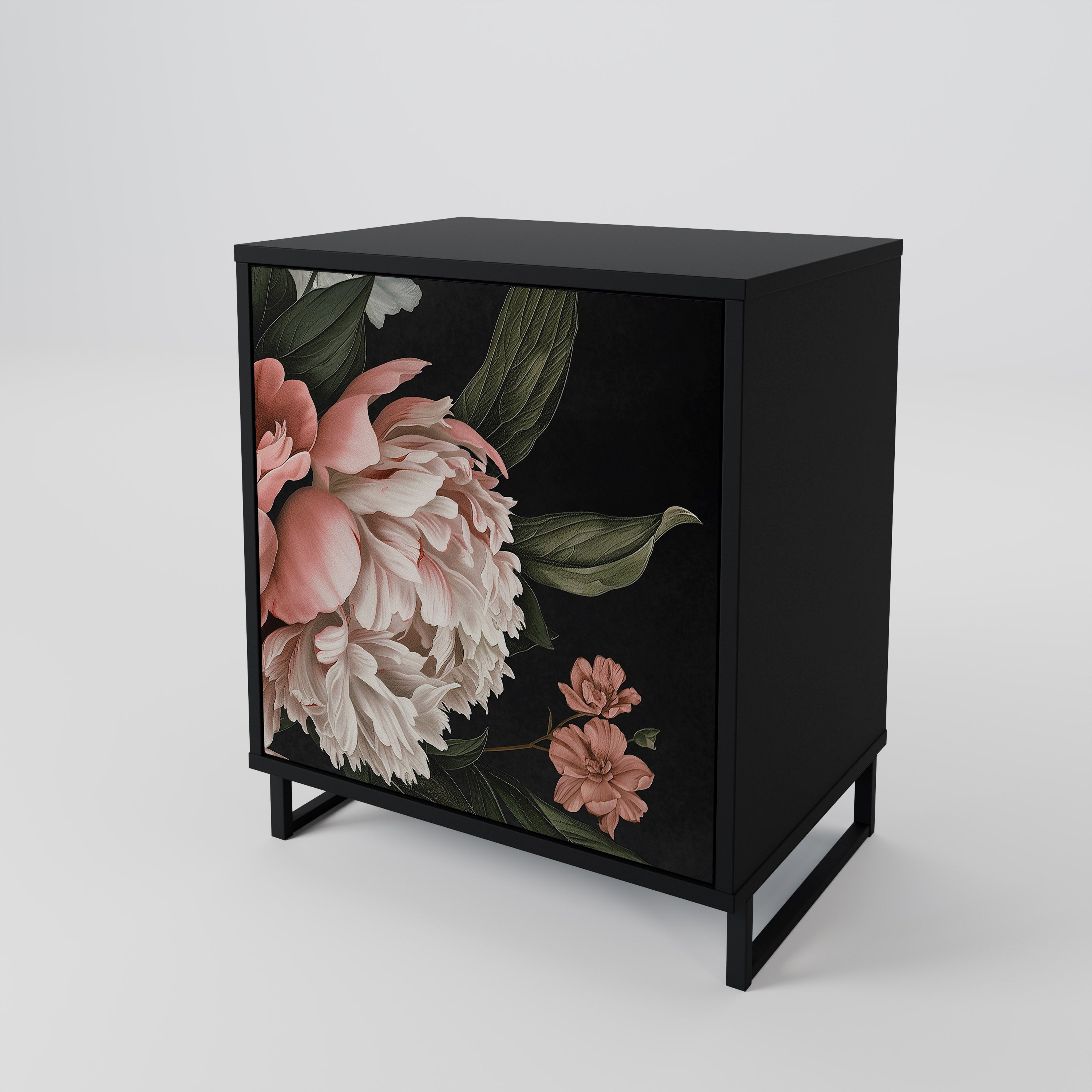 LUSH ELEGANCE Komoda 1-drzwiowa korpus Czarny