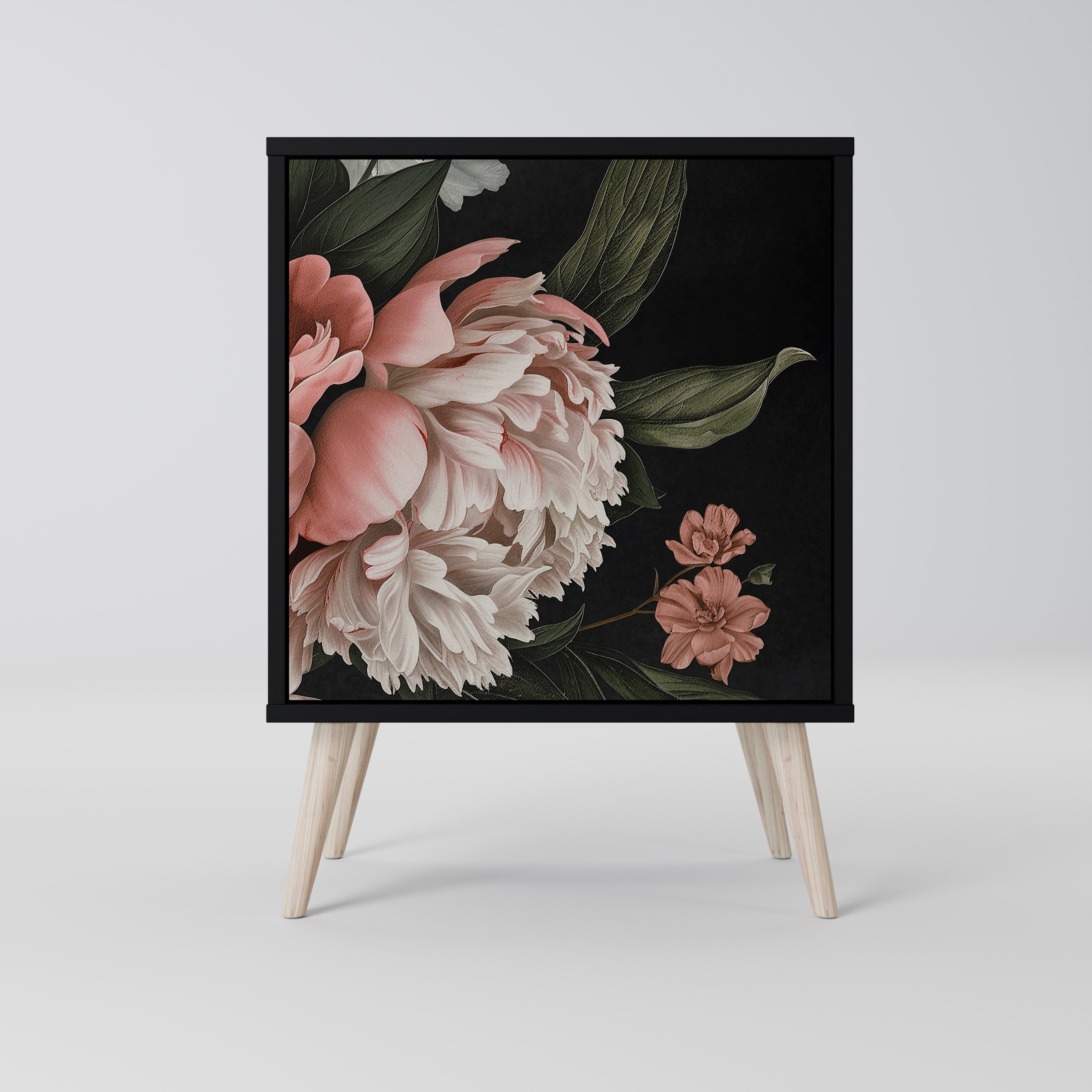 LUSH ELEGANCE Komoda 1-drzwiowa korpus Czarny