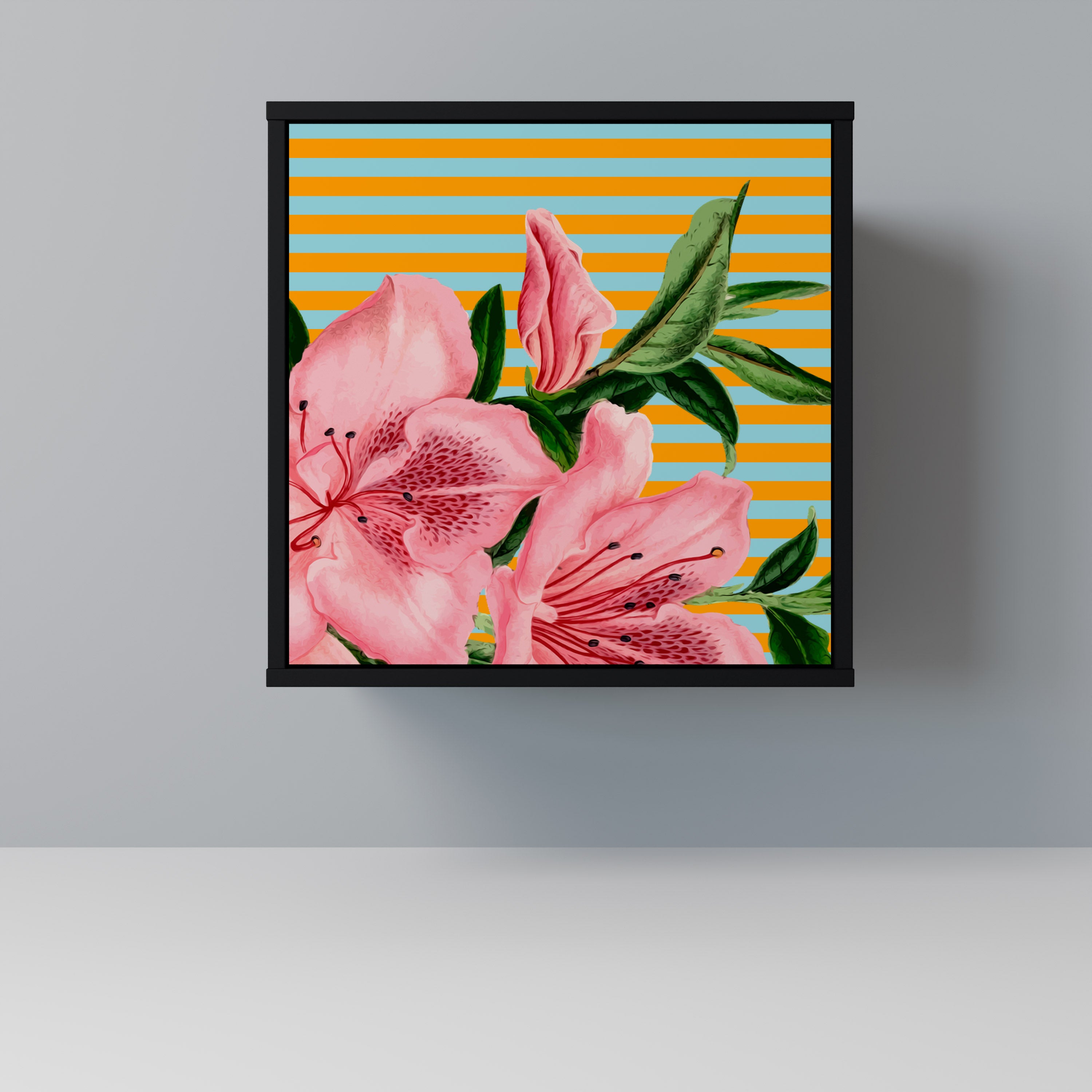 FRAGILE BEAUTY Komoda 1-drzwiowa korpus Czarny