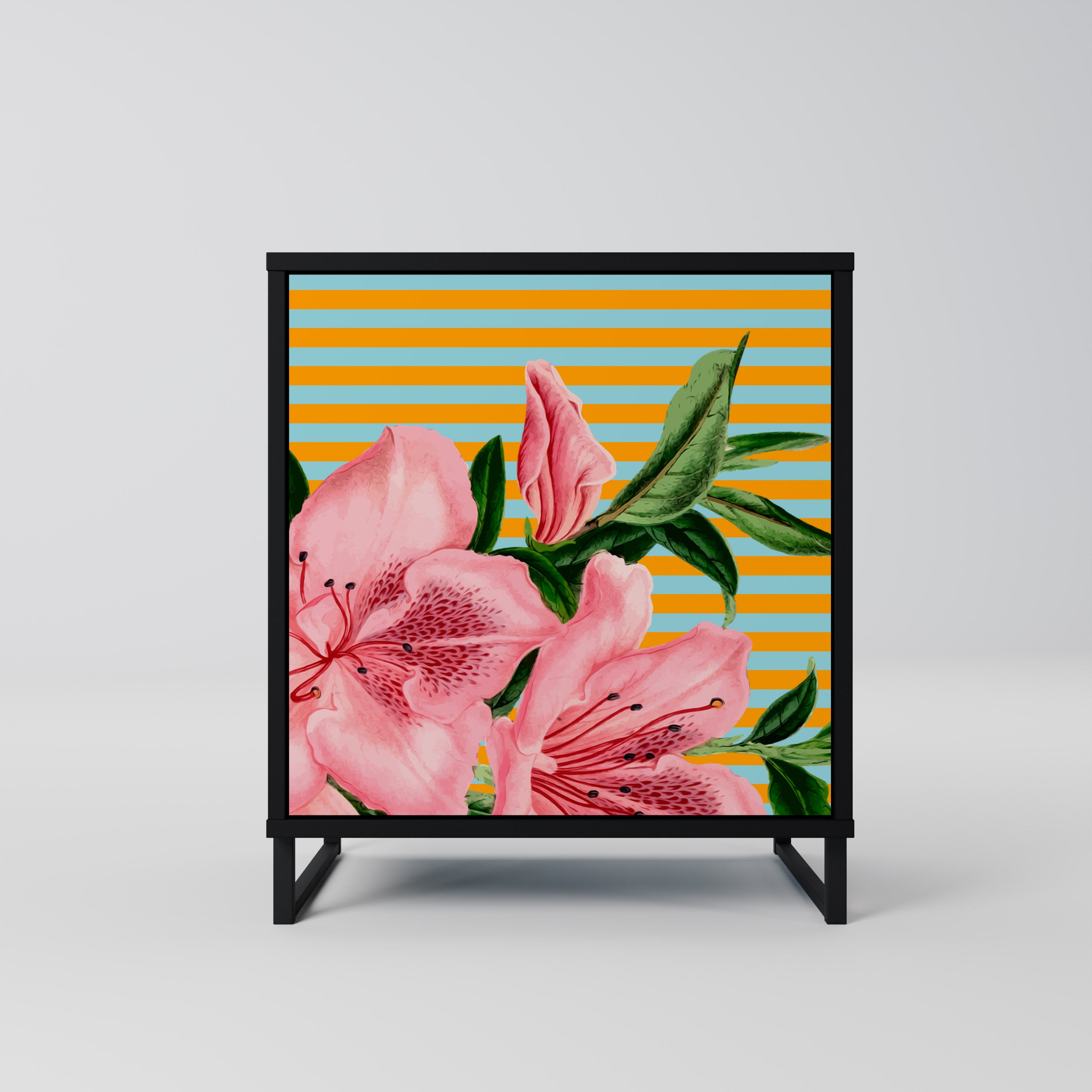 FRAGILE BEAUTY Komoda 1-drzwiowa korpus Czarny