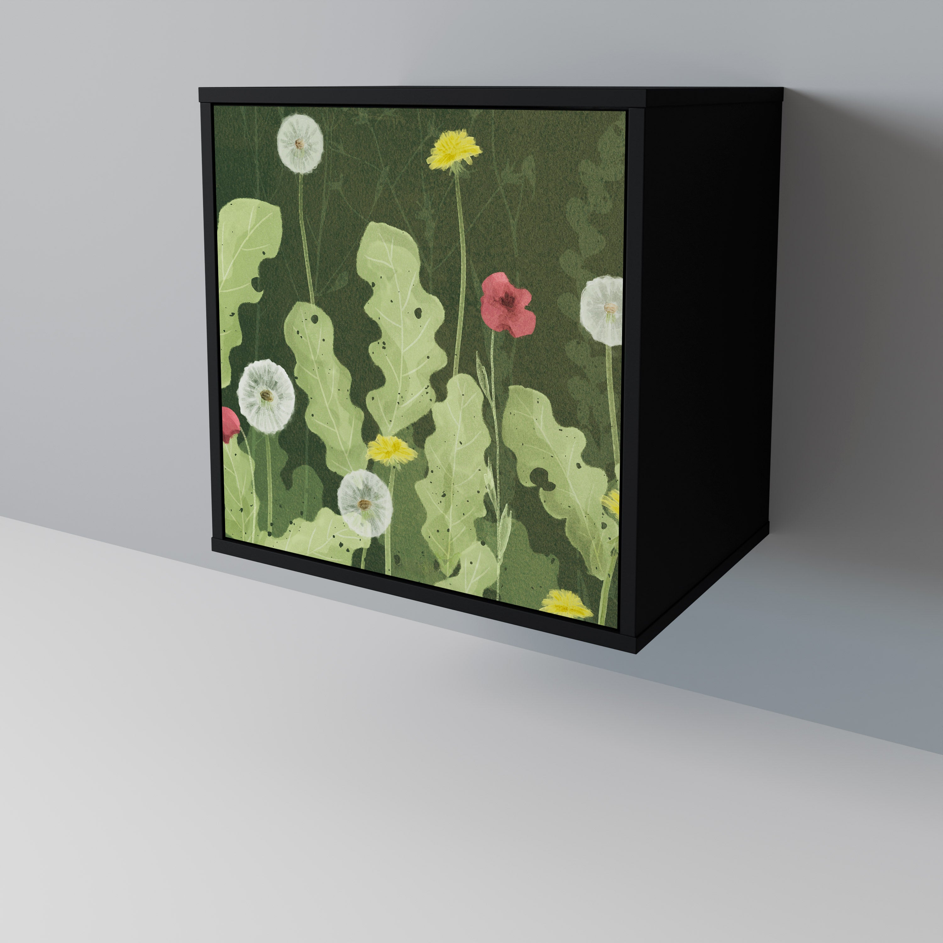 DANDELION AMUSE Komoda 1-drzwiowa korpus Czarny