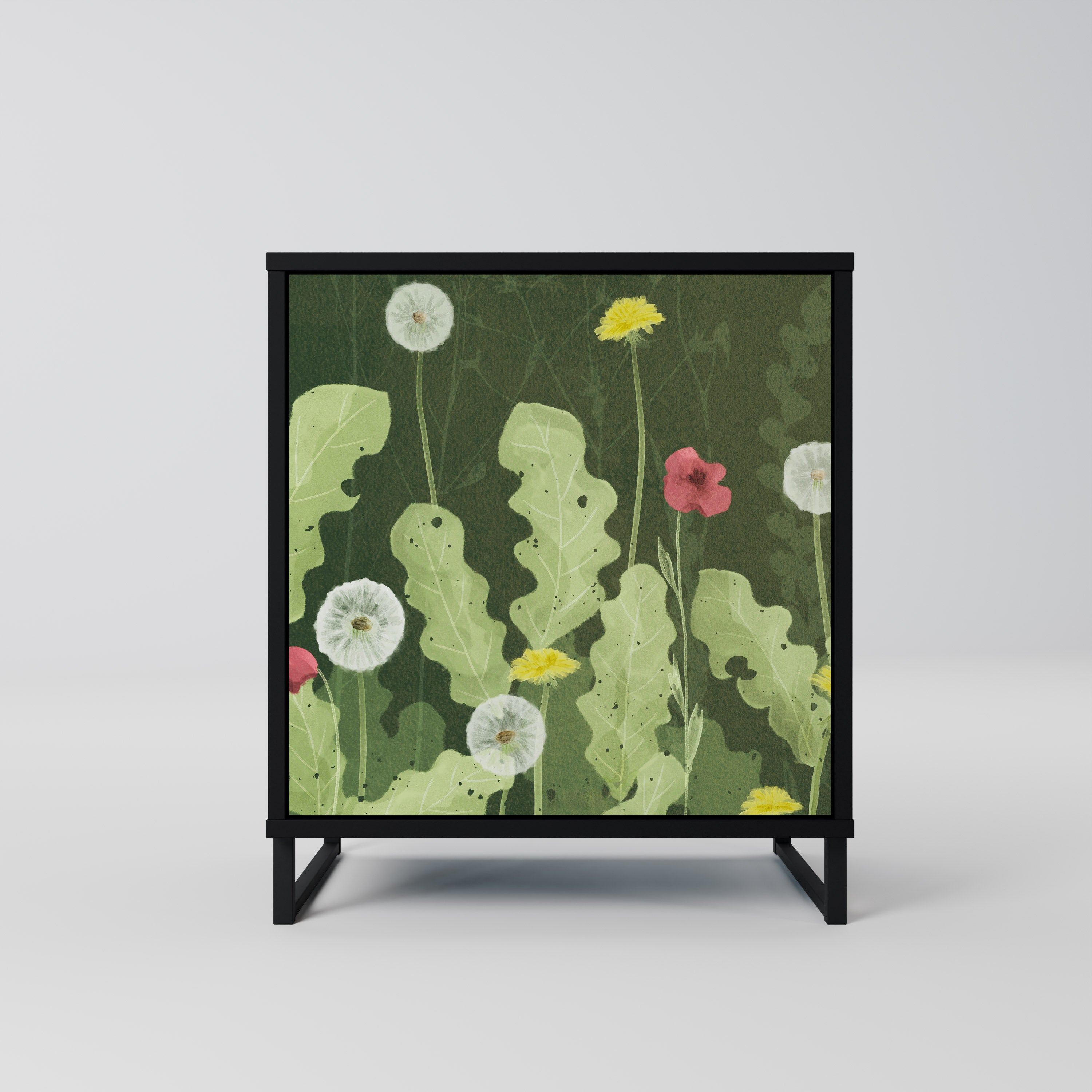 DANDELION AMUSE Komoda 1-drzwiowa korpus Czarny
