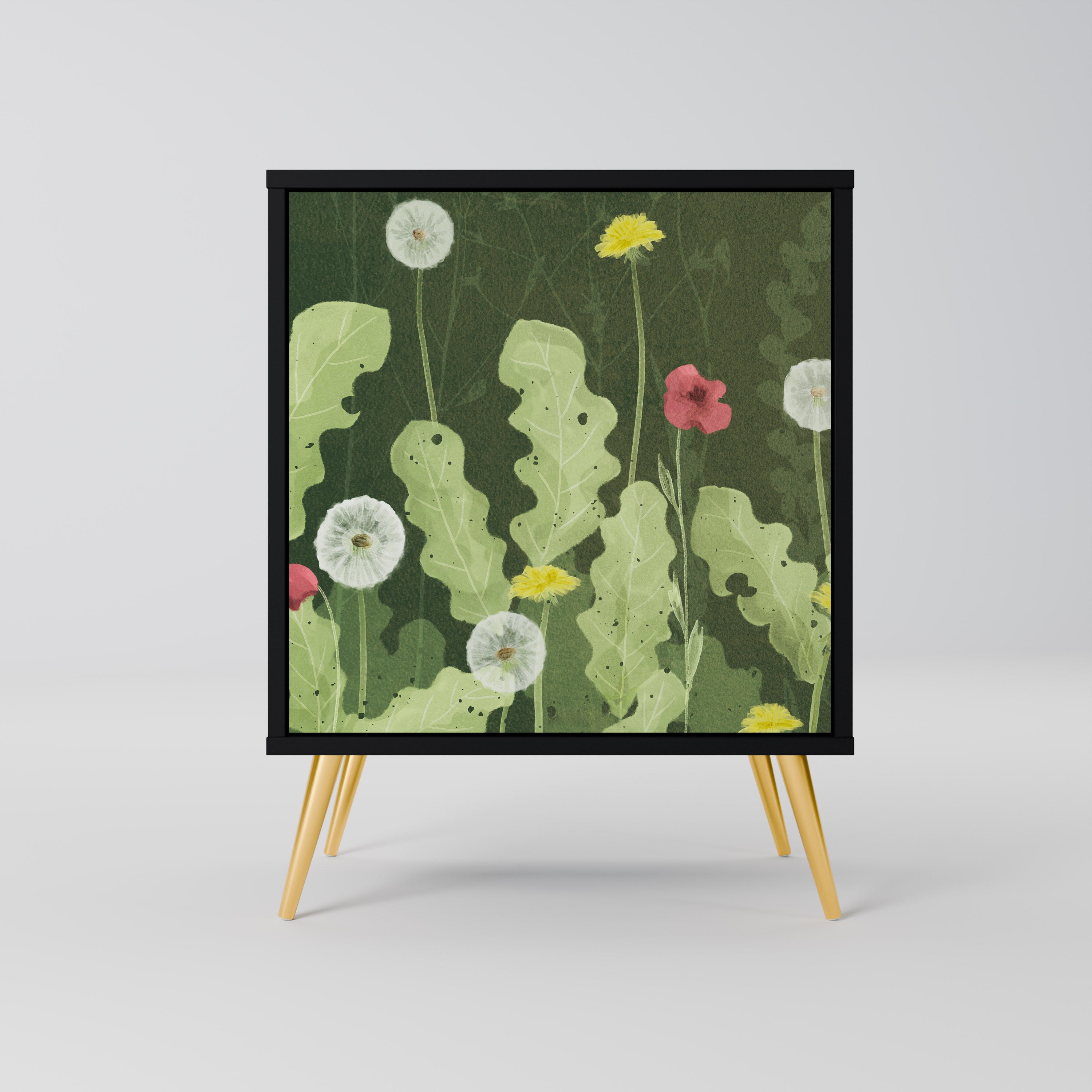 DANDELION AMUSE Komoda 1-drzwiowa korpus Czarny