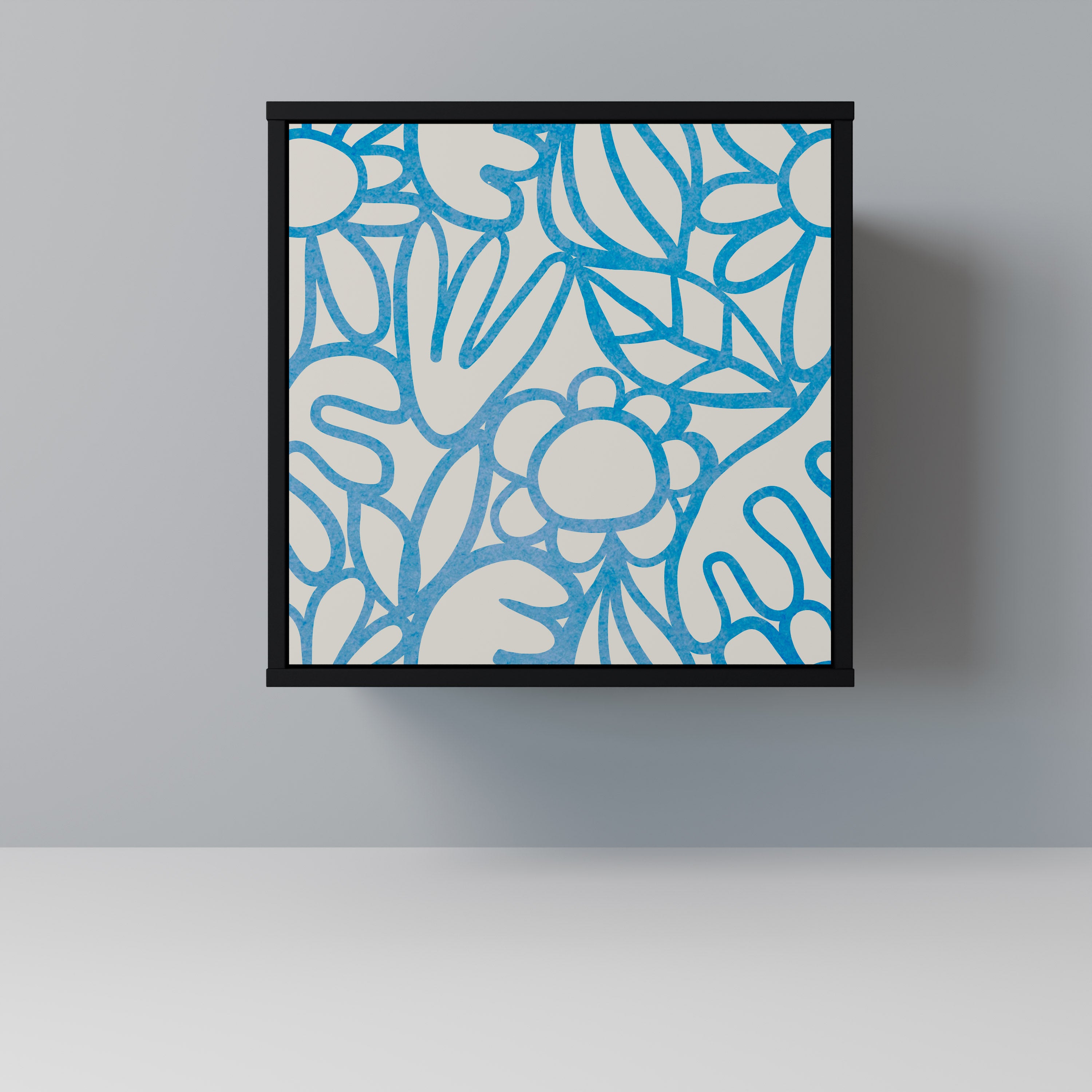 BLOOMY MORNING Komoda 1-drzwiowa korpus Czarny