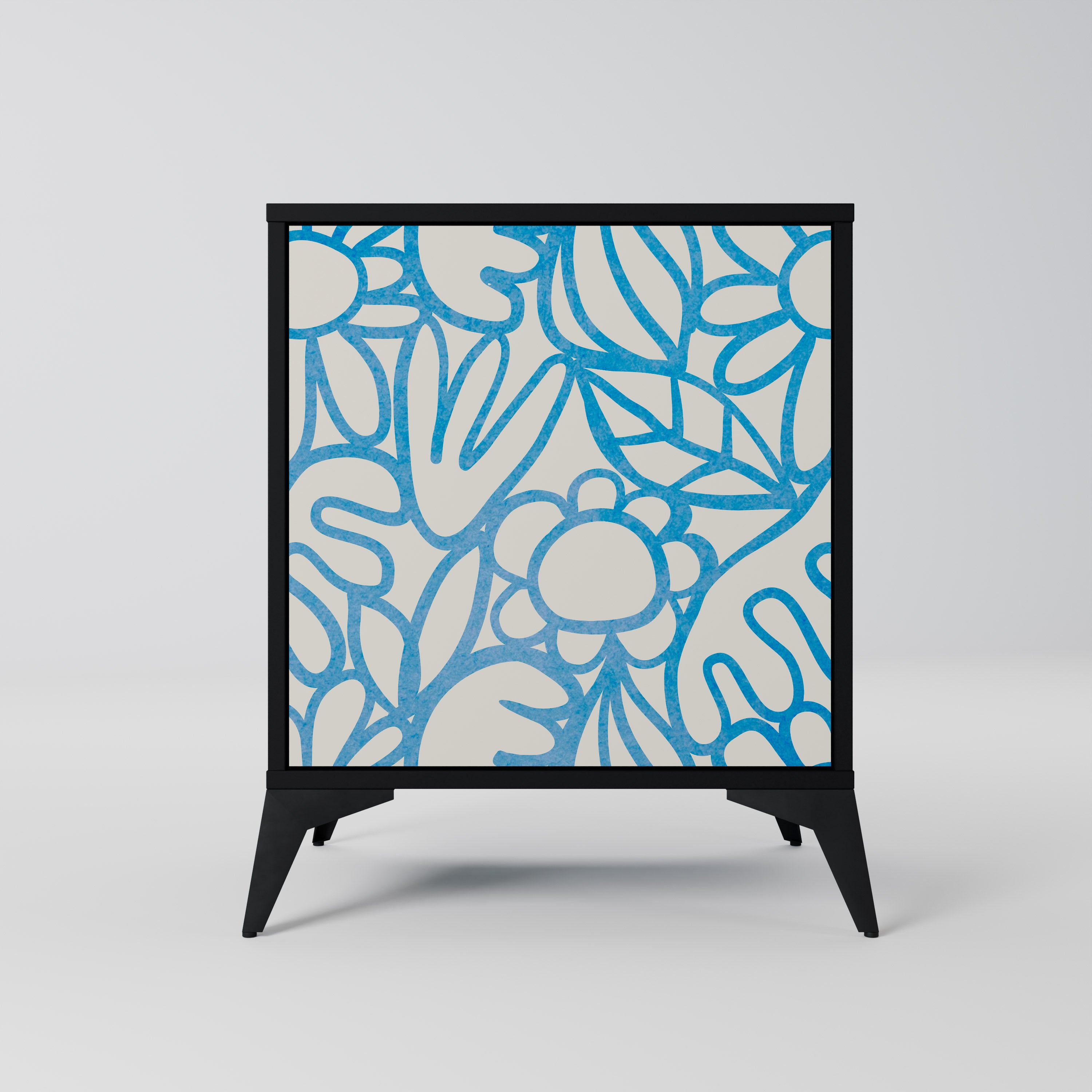 BLOOMY MORNING Komoda 1-drzwiowa korpus Czarny