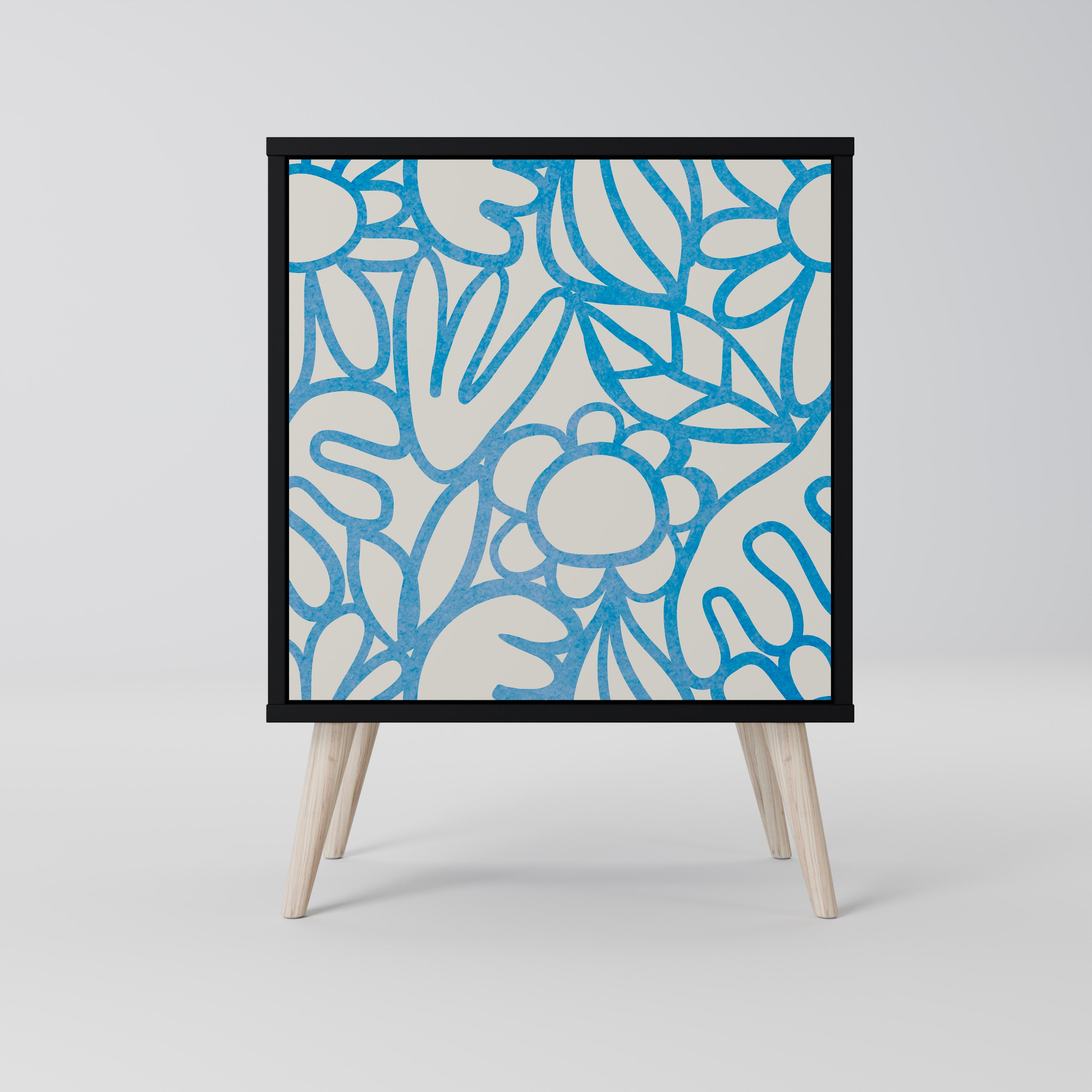 BLOOMY MORNING Komoda 1-drzwiowa korpus Czarny