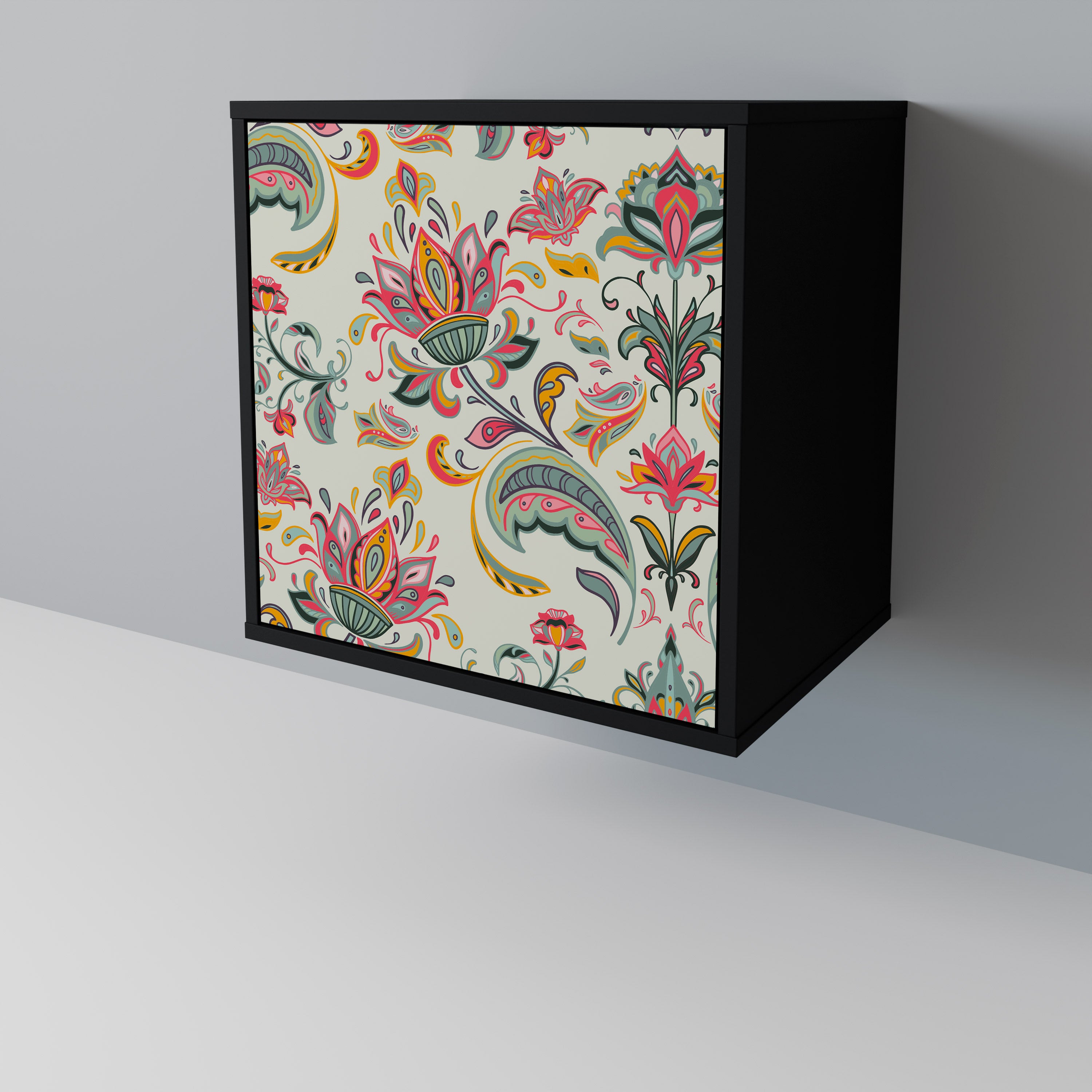 ORGANIC FOLKLORE Komoda 1-drzwiowa korpus Czarny