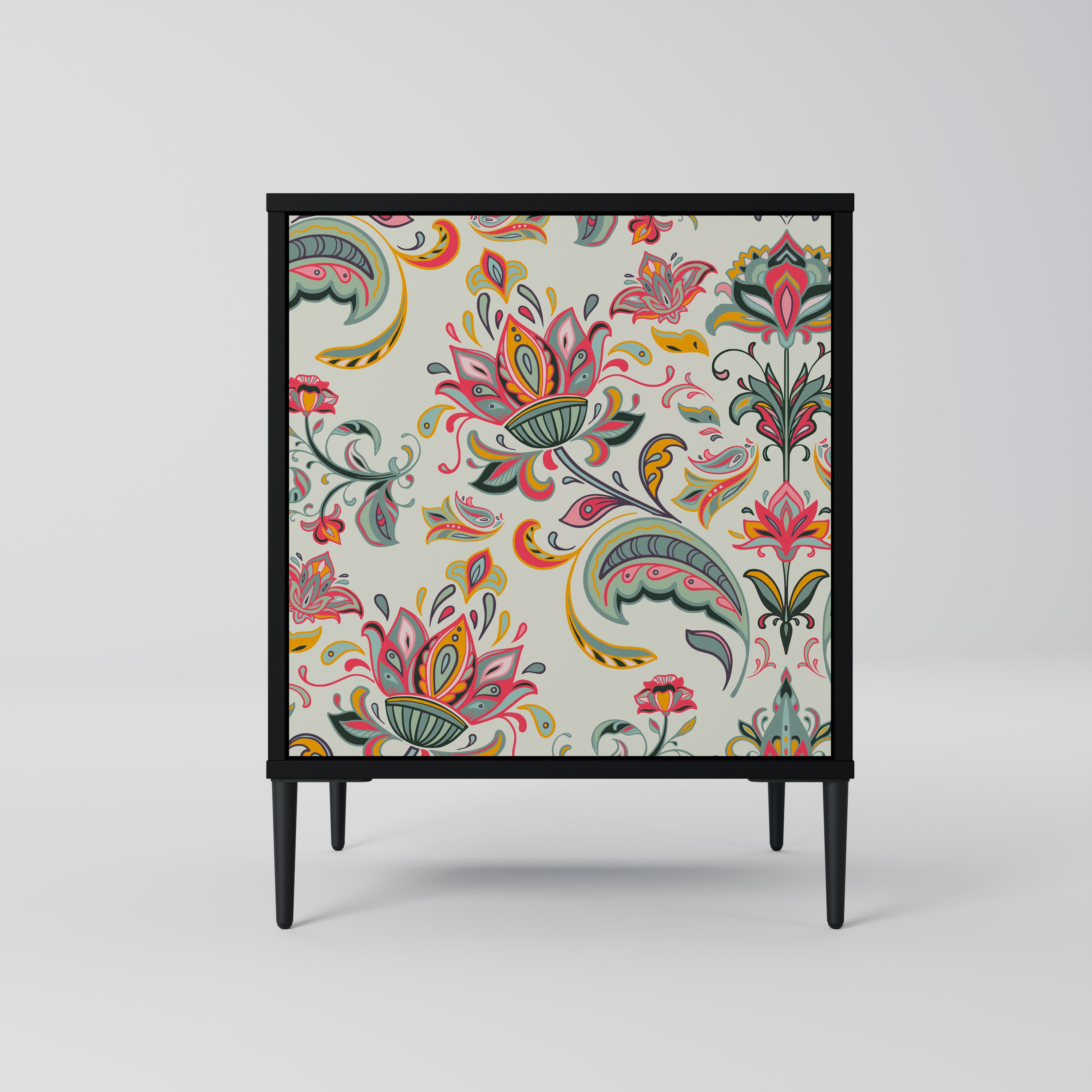 ORGANIC FOLKLORE Komoda 1-drzwiowa korpus Czarny