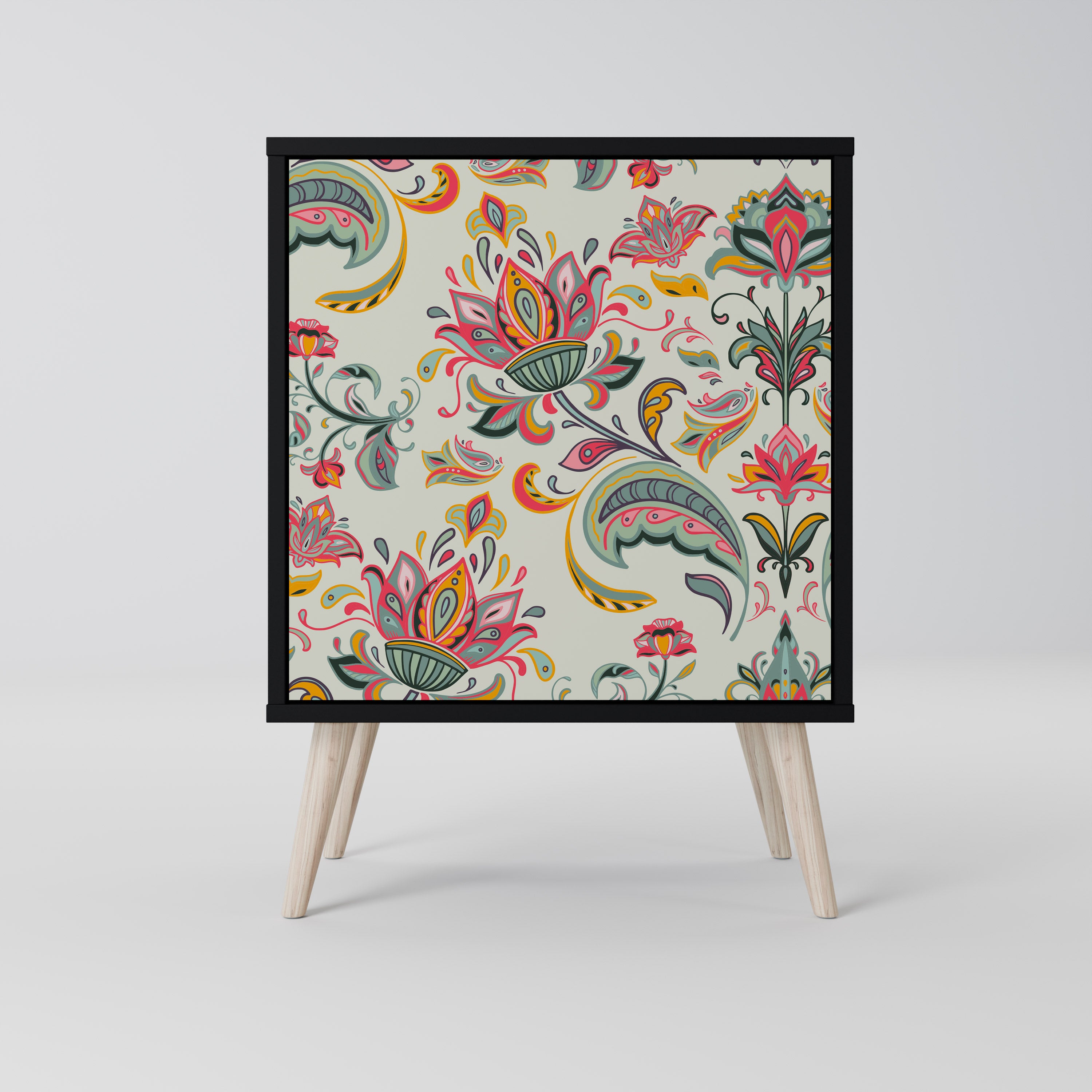 ORGANIC FOLKLORE Komoda 1-drzwiowa korpus Czarny